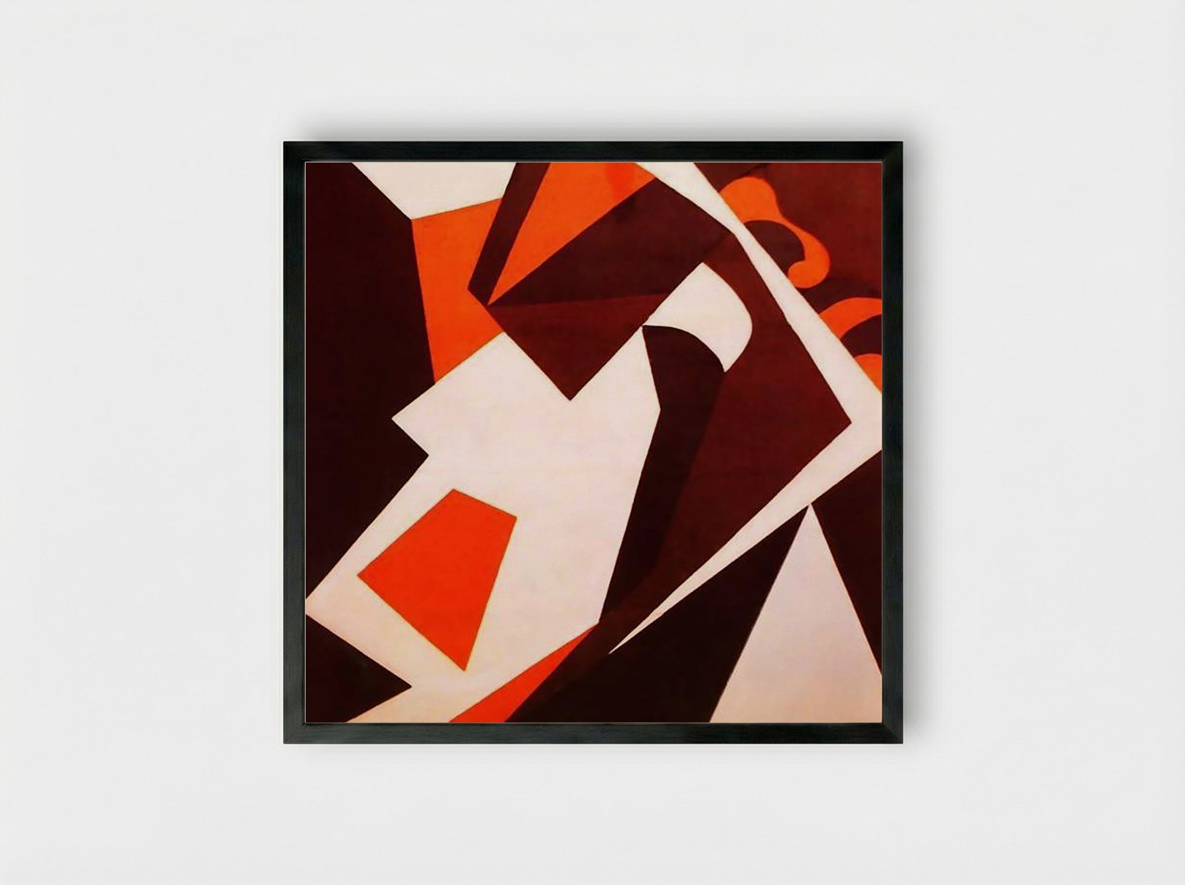 Geometric Forms - Jean Arp - Framed Print Black