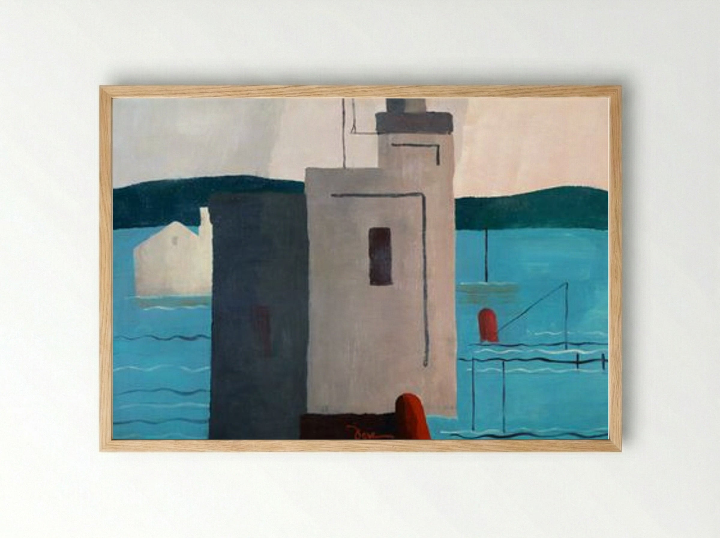 Lloyd's Harbor - Arthur Dove - Framed Print Wood