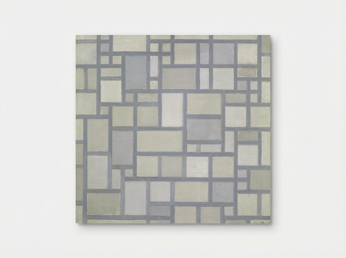 Composition with Gray Lines - Piet Mondrian - Poster