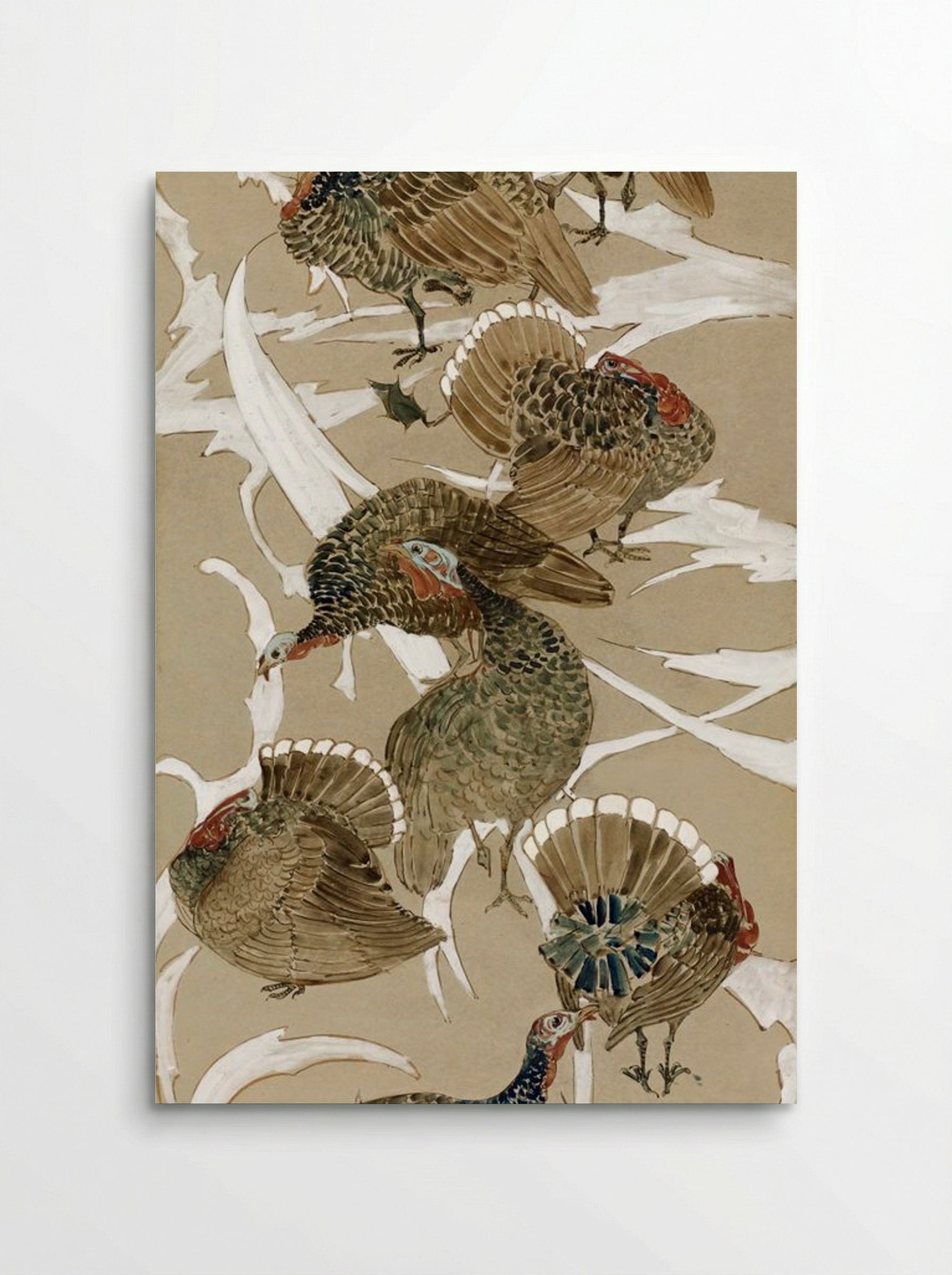 Eight Turkeys - Theodorus van Hoytema - Poster