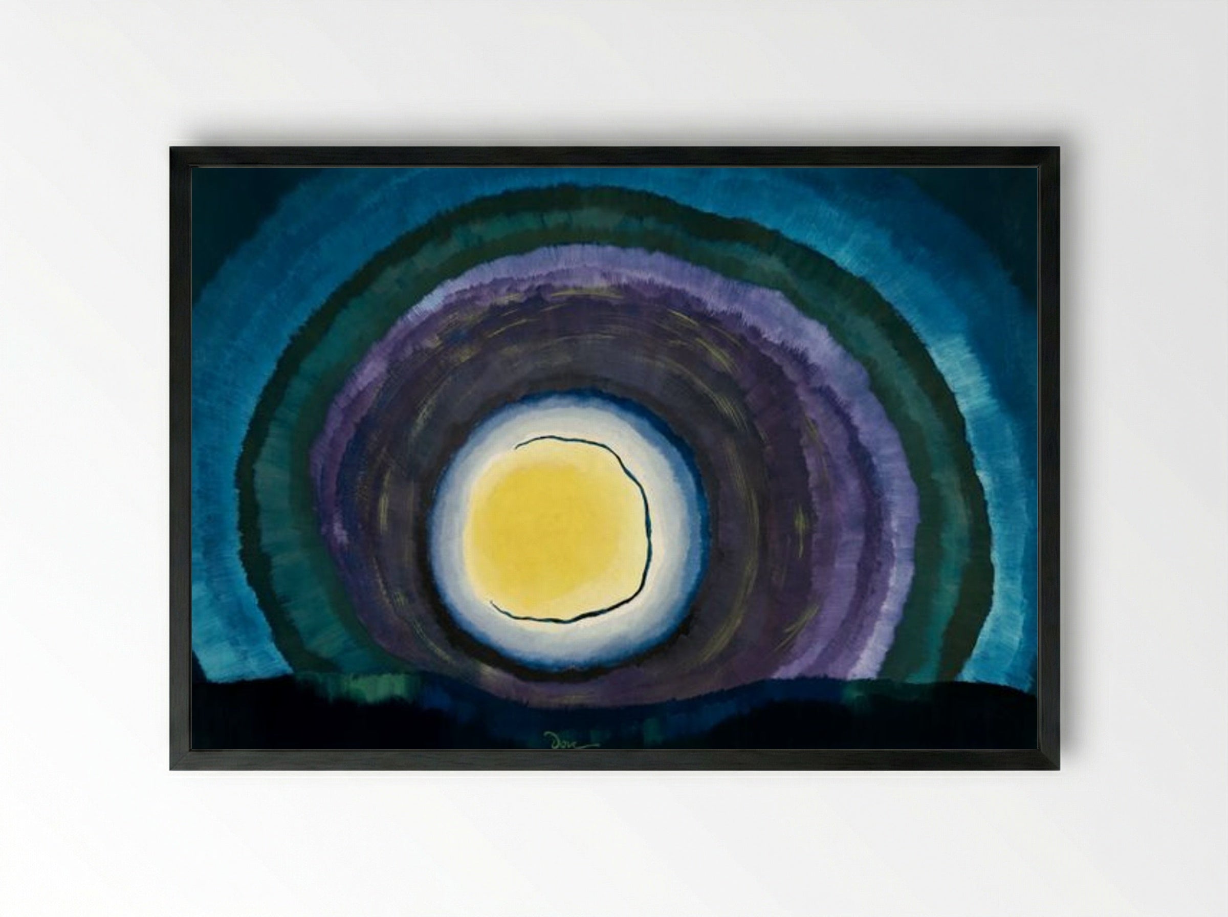 Sunrise III - Arthur Dove - Framed Print Black