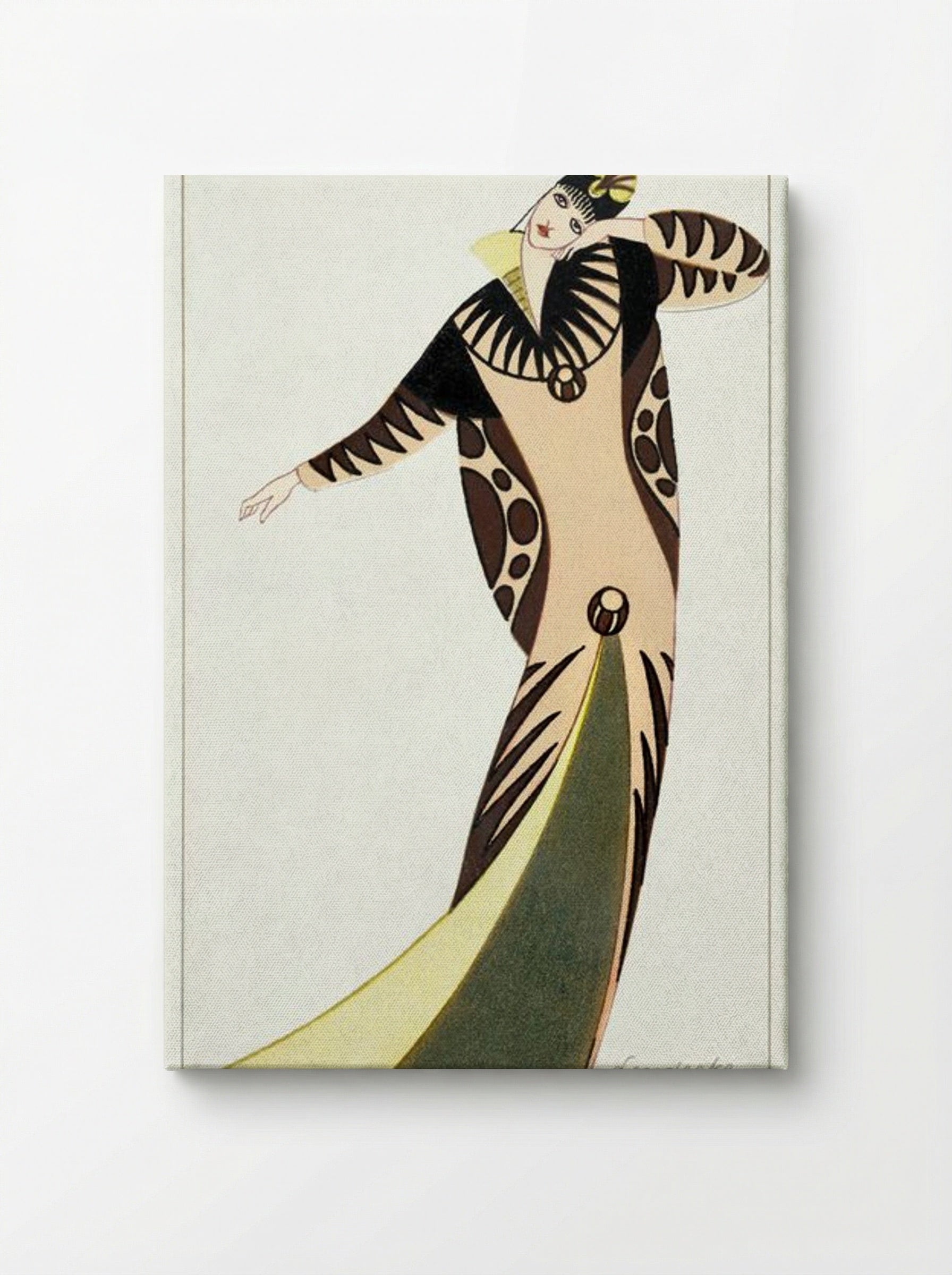 Woman in a Long Tubular Dress - Otto Friedrich Carl Lendecke - Canvas