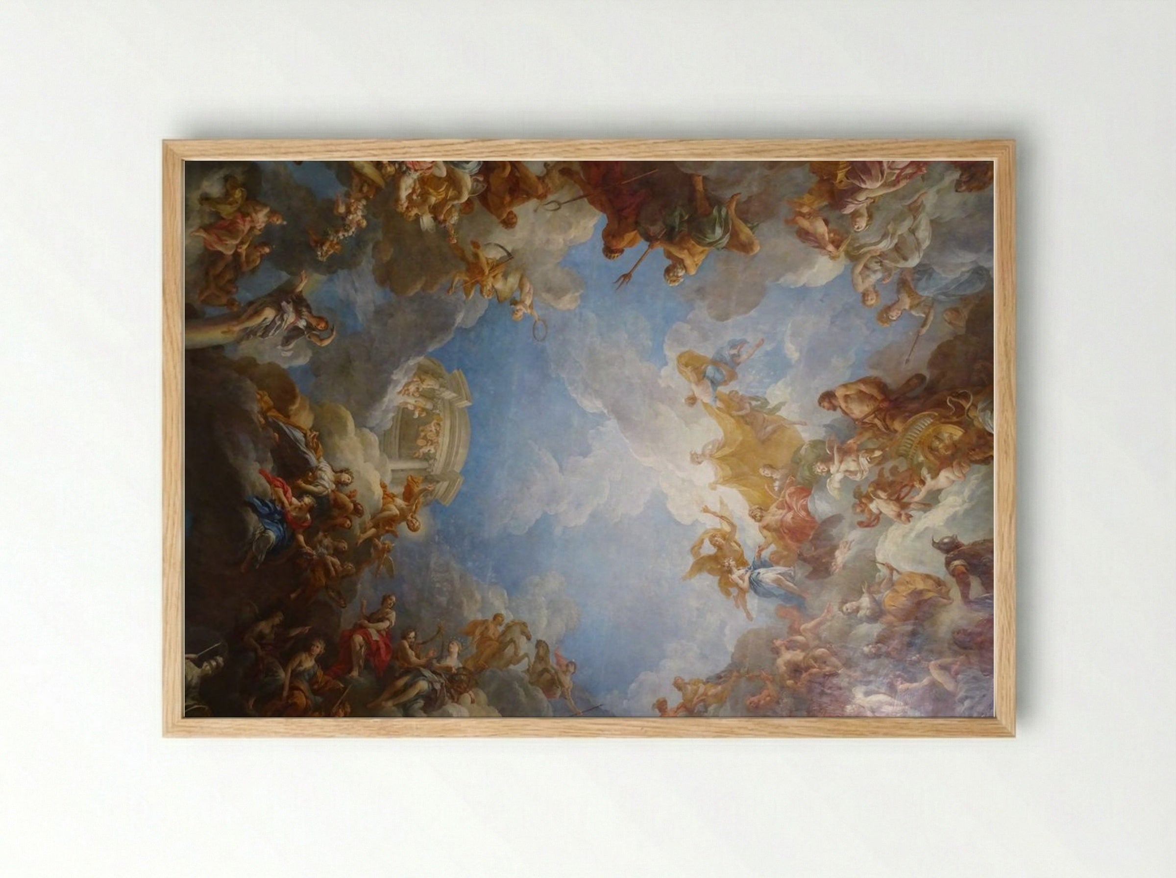 Apotheosis of Hercules - Giovanni Domenico Tiepolo - Framed Print Wood