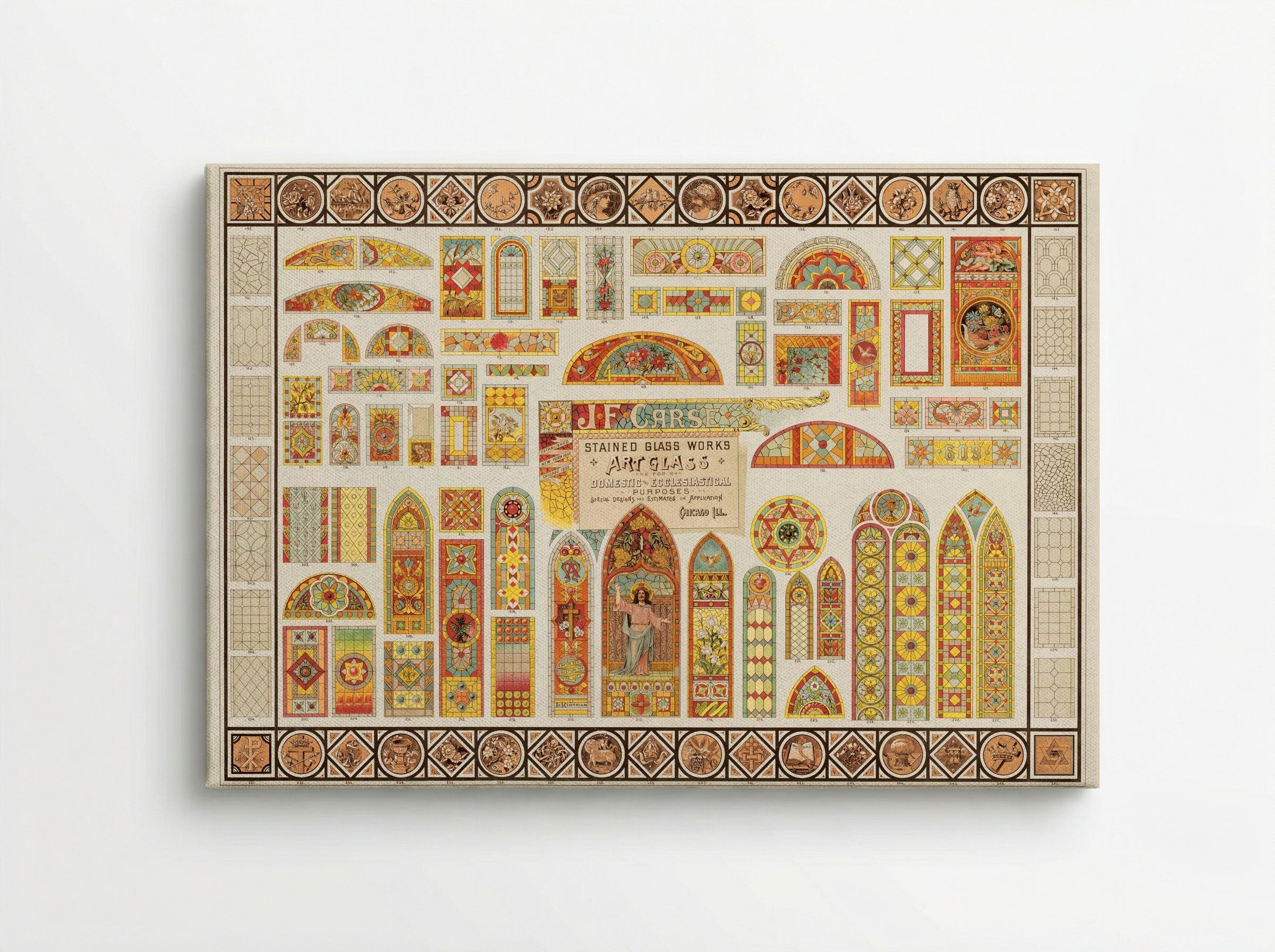 Stained Glass Works for Domestic and Ecclesiastical Purposes - J.F. Carse - Canvas