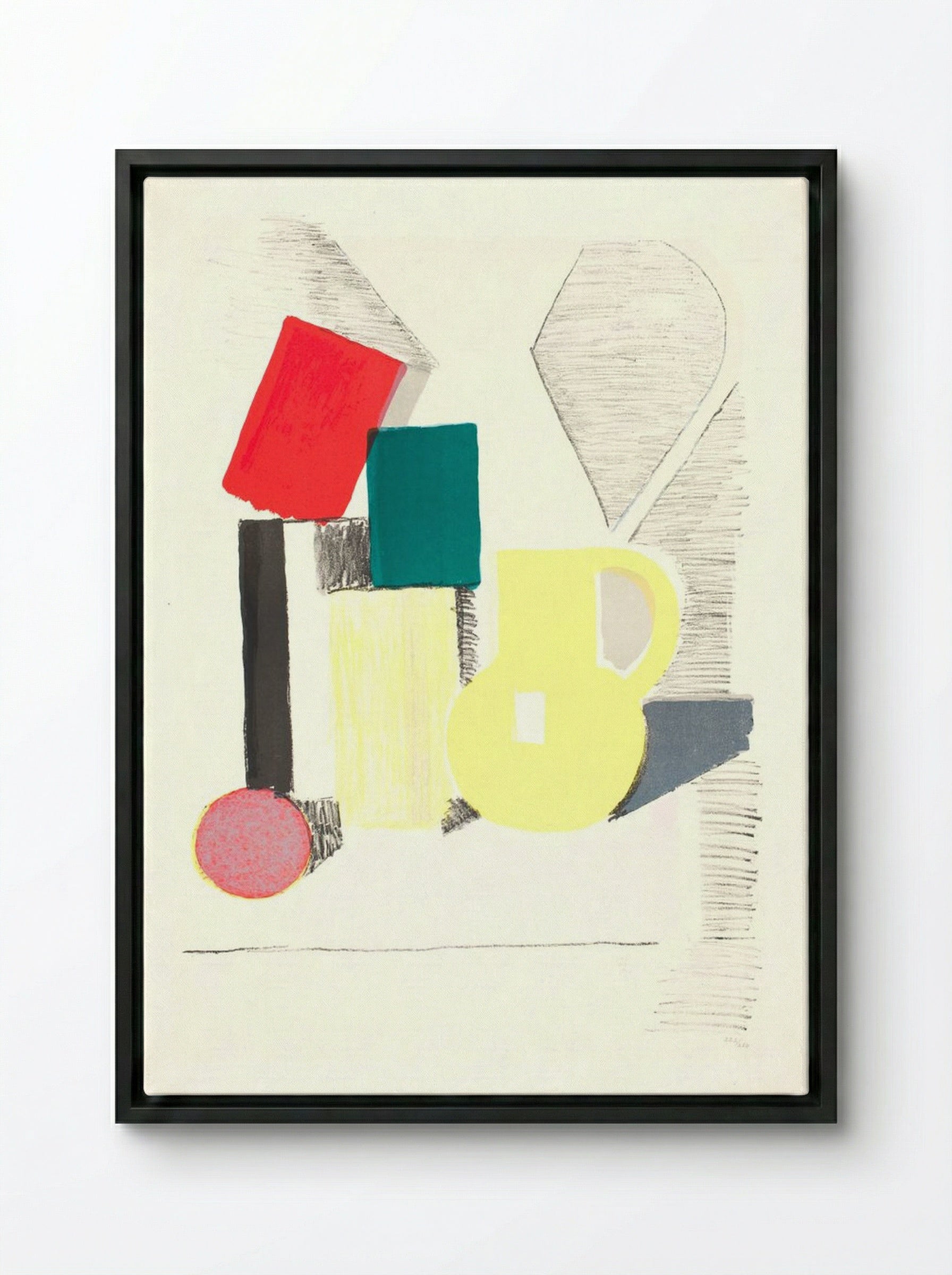 Setup - Vilhelm Lundstrøm - Framed Canvas Black