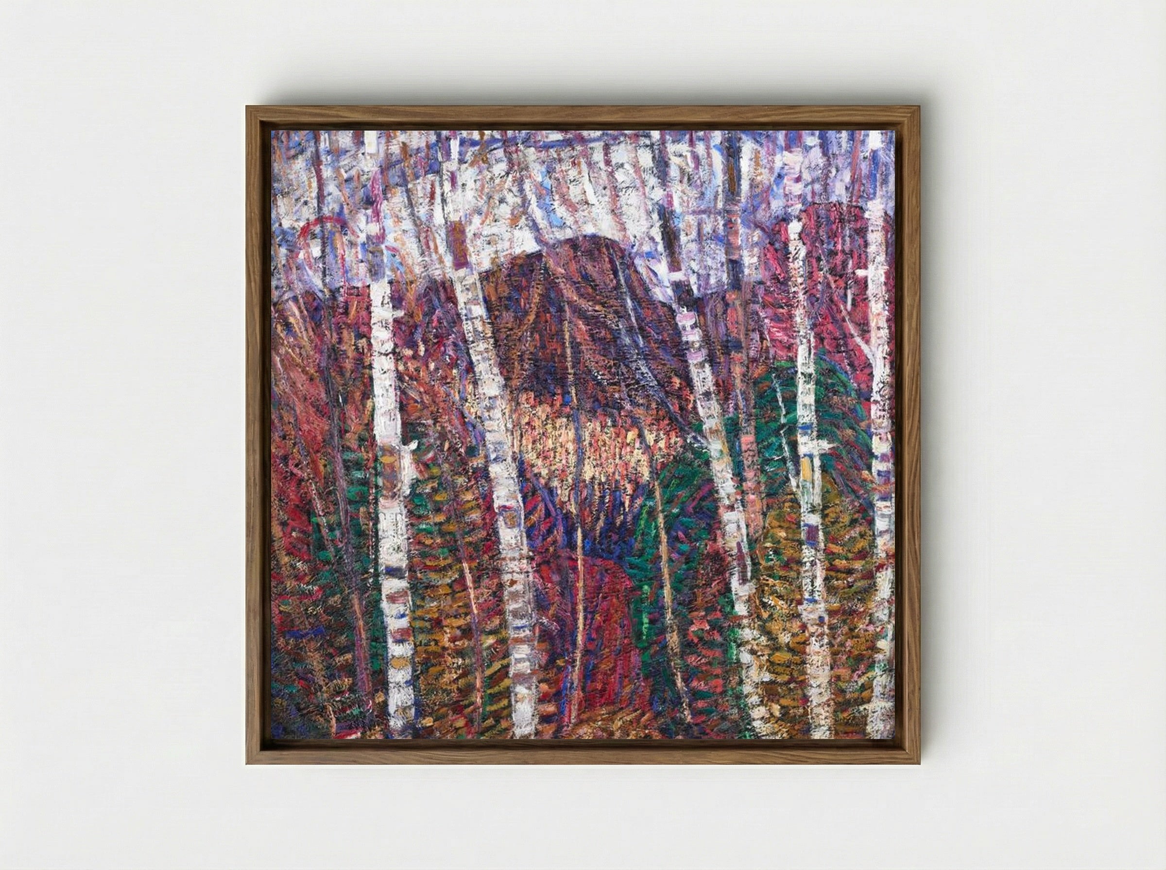 White Birches - Marsden Hartley - Framed Canvas Wood