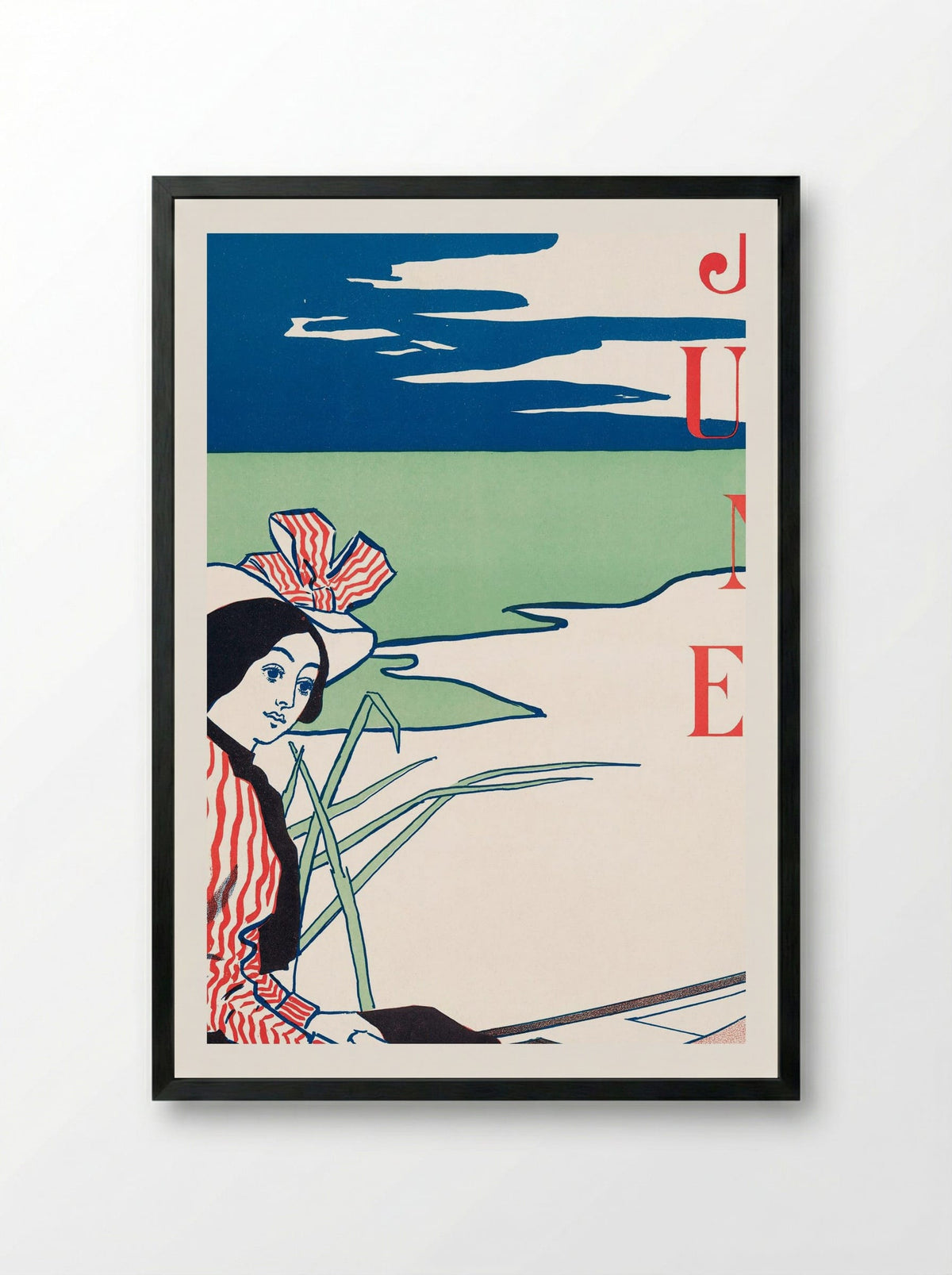 Lippincott's, June - Edward Penfield - Framed Print Black