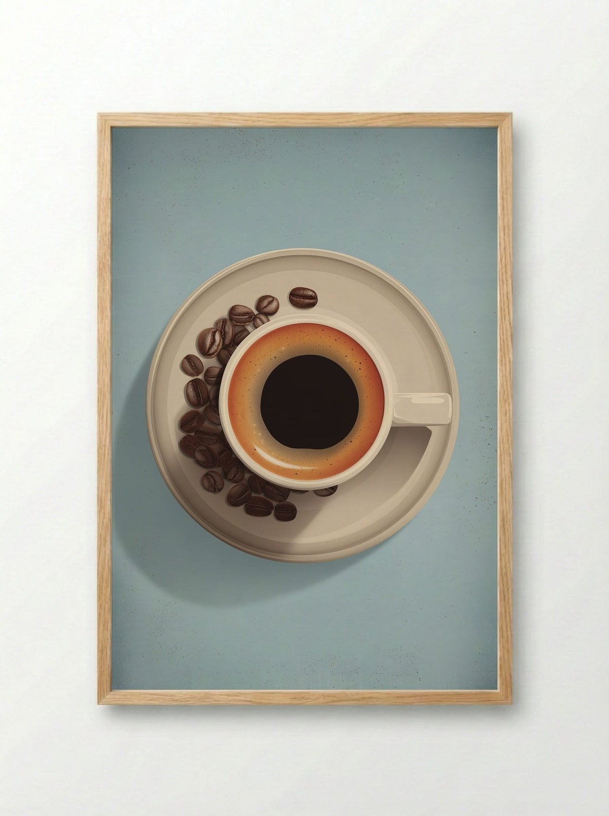 Espresso Core - Framed Print Wood