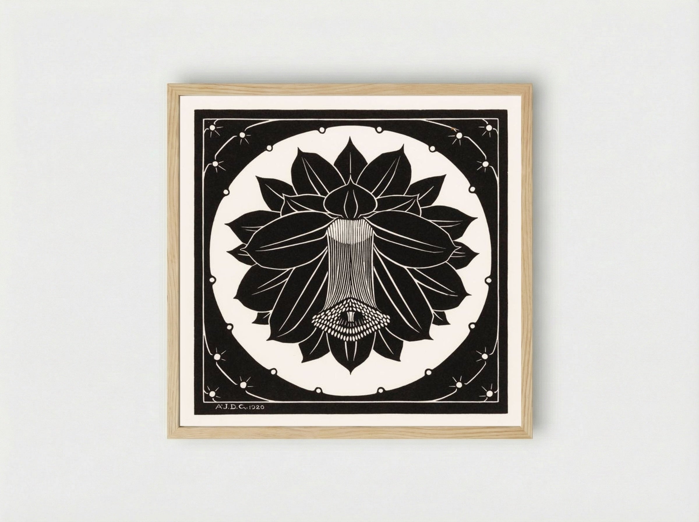 Flower - Julie de Graag - Framed Print Wood