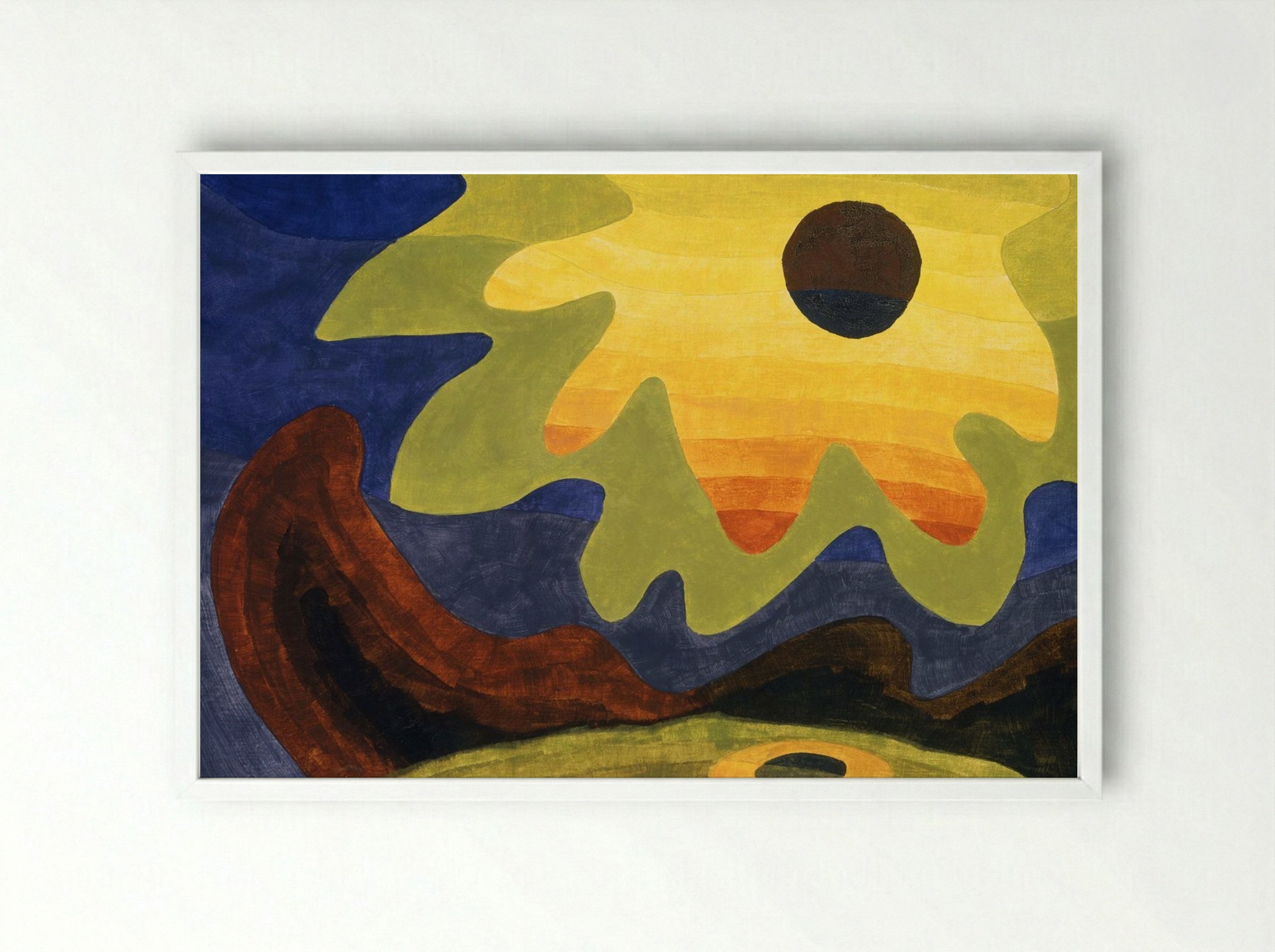 Sun - Arthur Dove - Framed Print White