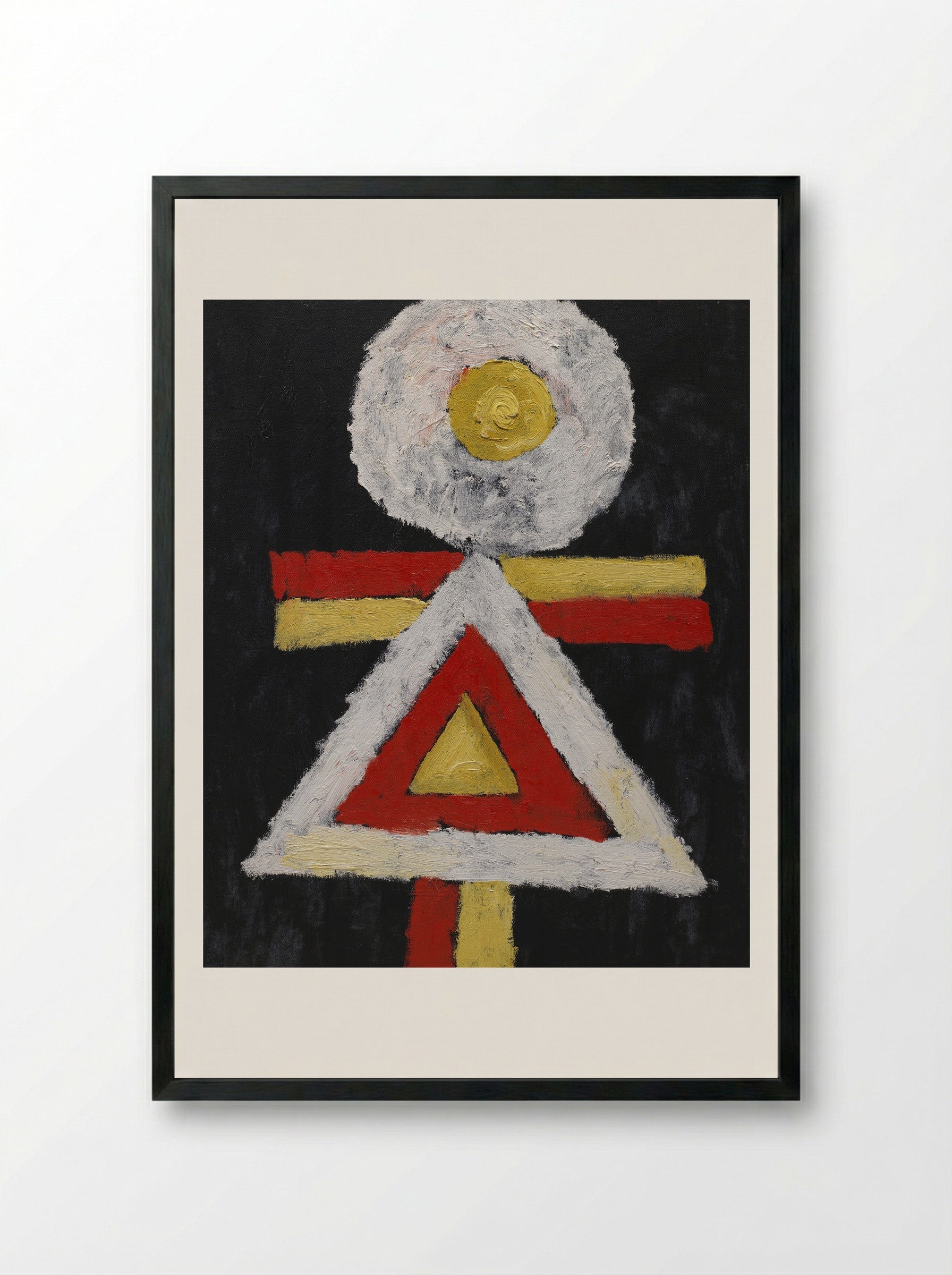 Geometric Figure - Marsden Hartley - Framed Print Black