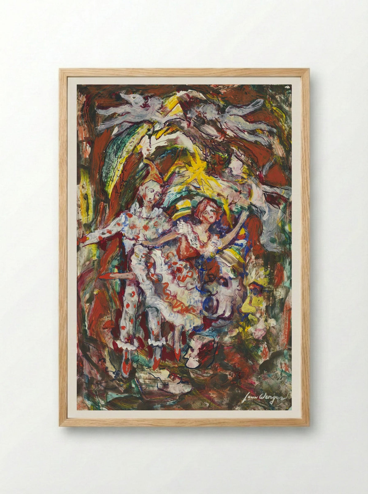 Sketch for Petrouchka by Stravinsky - Léon Wengier - Framed Print Wood