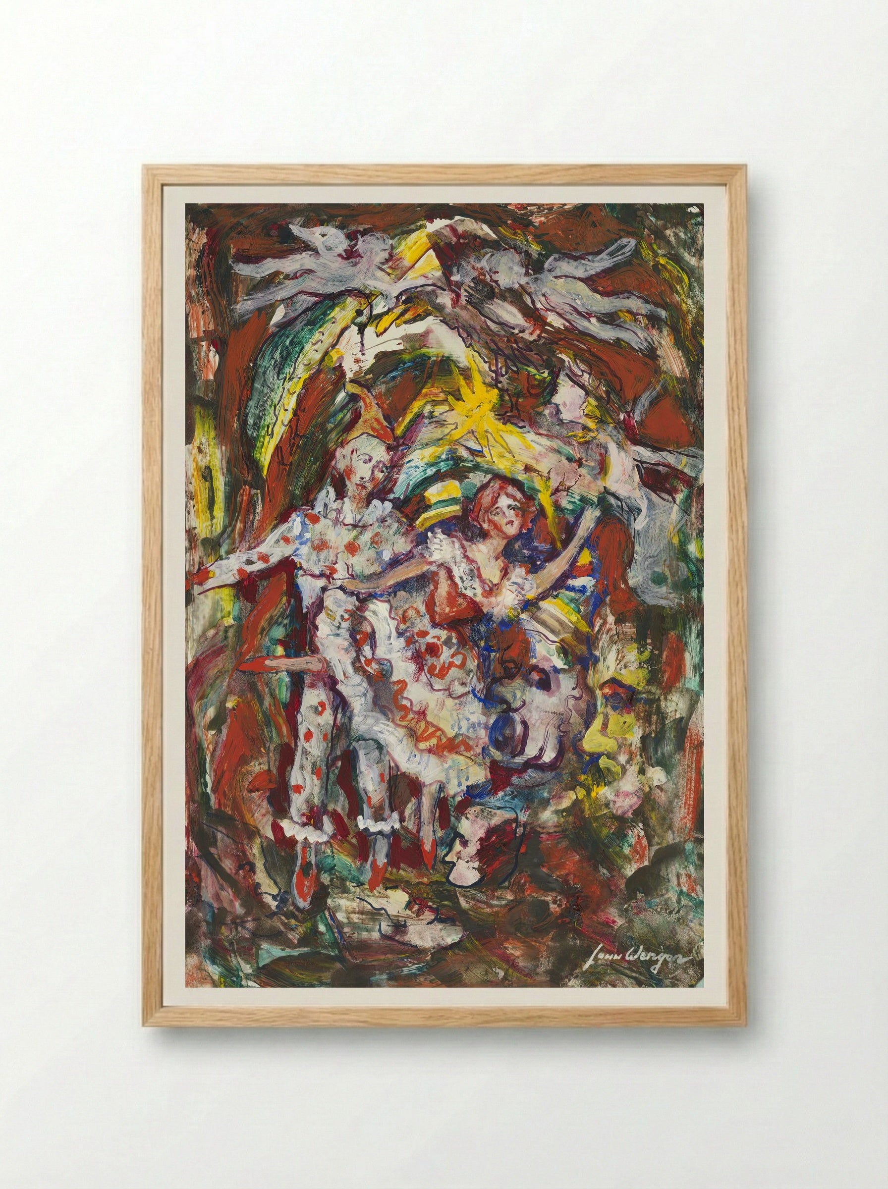 Sketch for Petrouchka by Stravinsky - Léon Wengier - Framed Print Wood