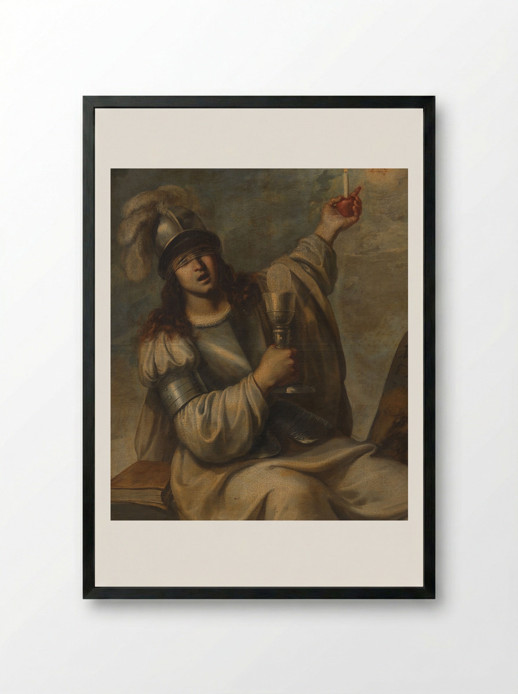 Faith - Guido Reni - Framed Print Black