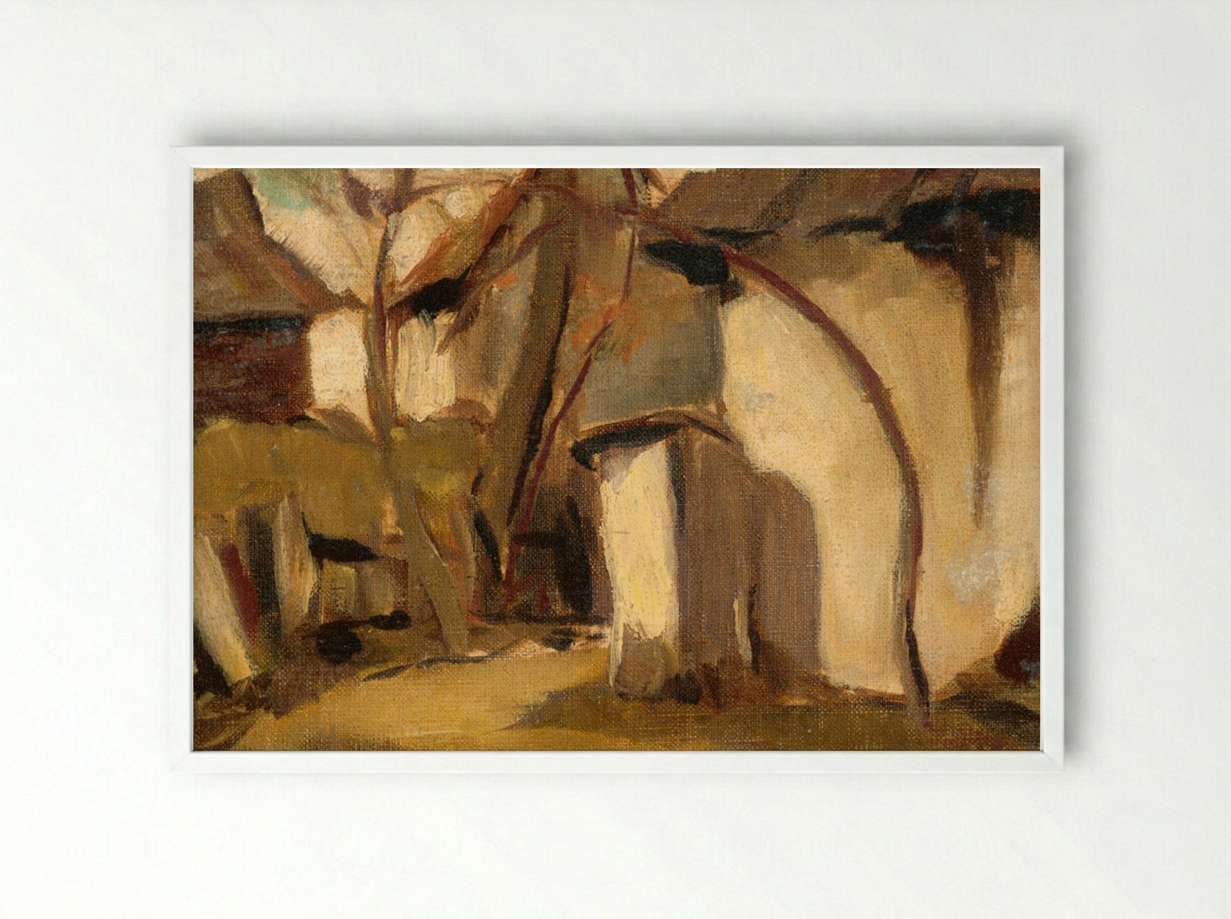 Village Yard - Zolo Palugyay - Framed Print White