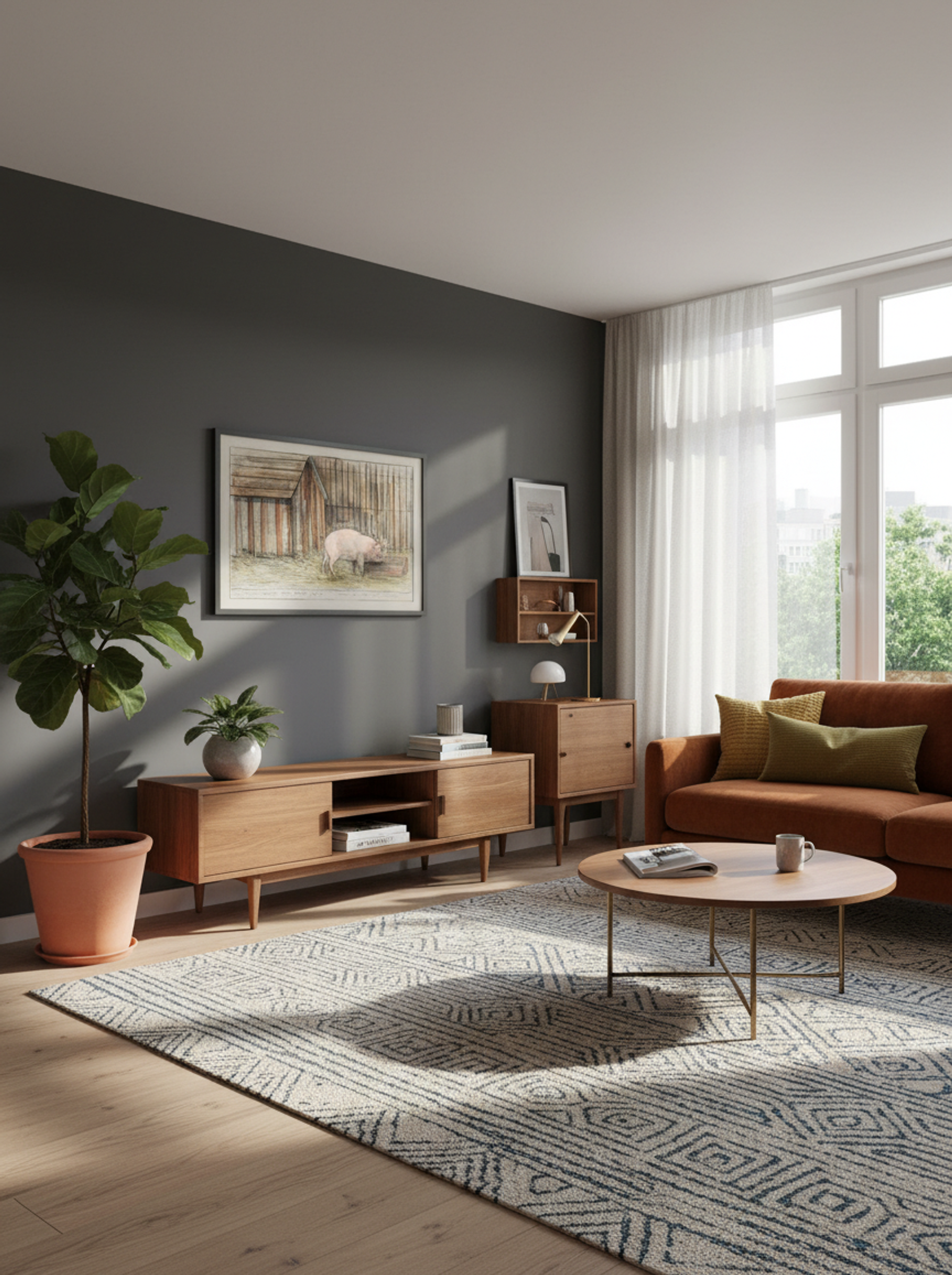 Varken Voor zijn kot bij een trog (Pig Before its Pen by a Trough) - Theo van Hoytema - Lifestyle