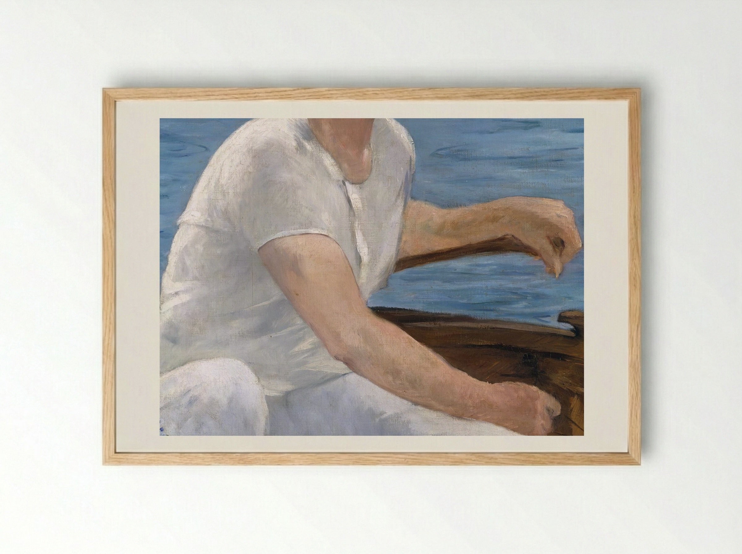 Boating - Édouard Manet - Framed Print Wood