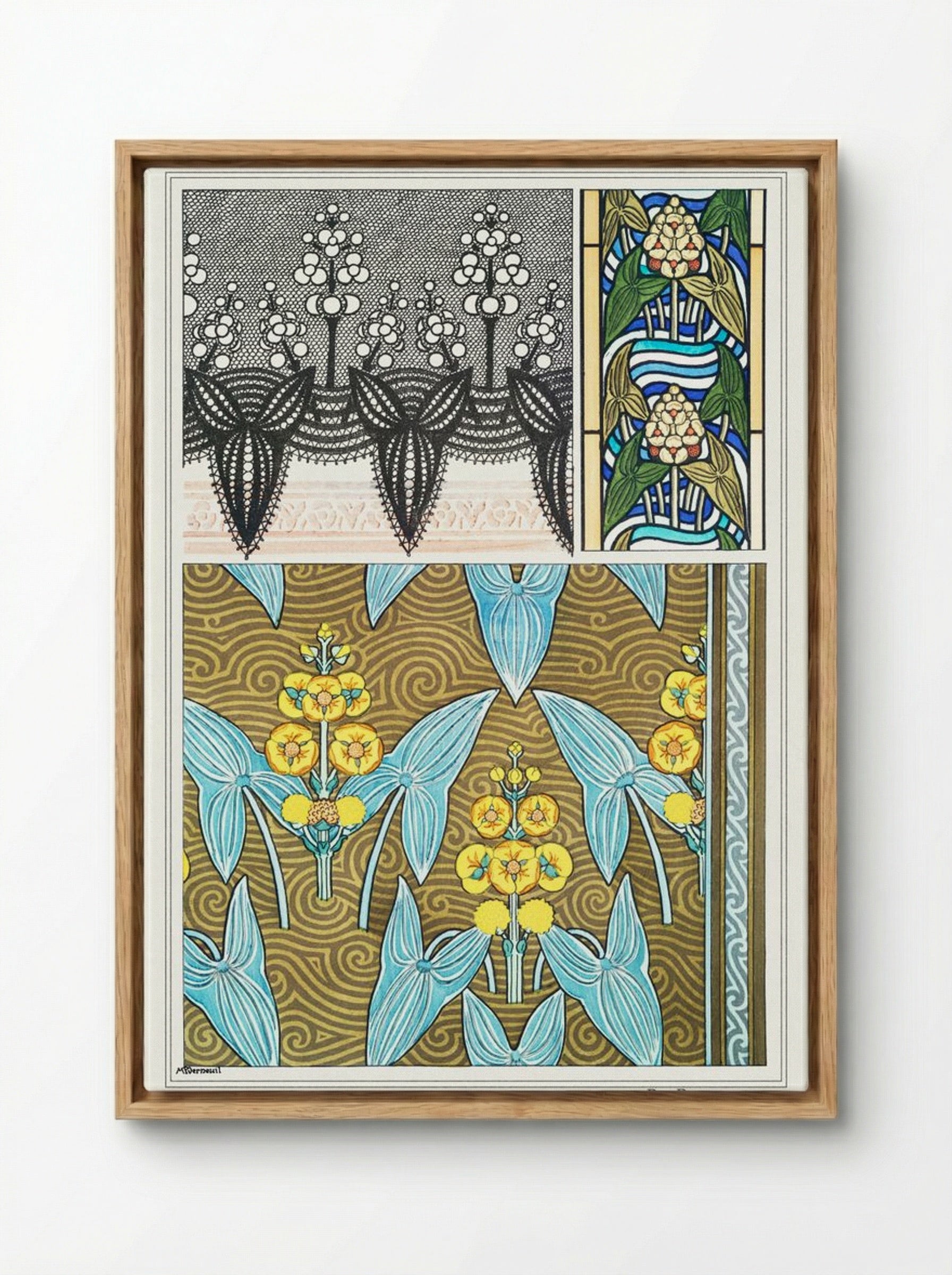 Sagittaire (Arrowhead) from La Plante et ses Applications ornementales - Maurice Pillard Verneuil - Framed Canvas Wood