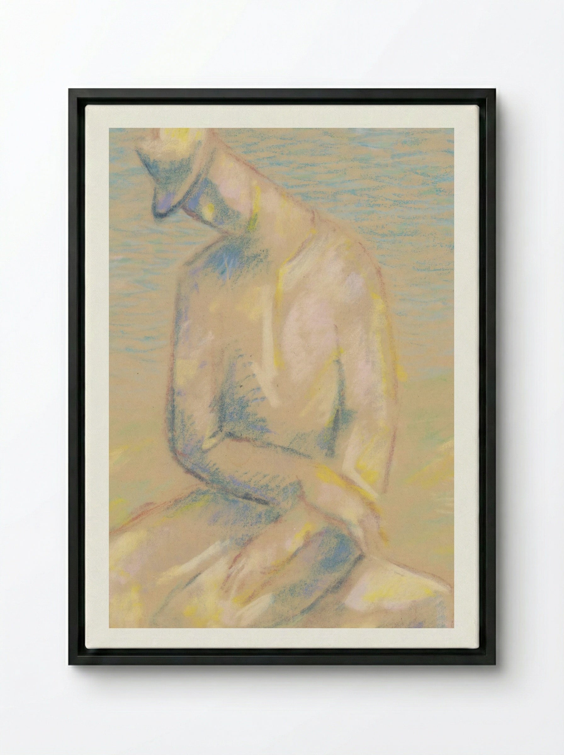 Emigrant - Mikuláš Galanda - Framed Canvas Black
