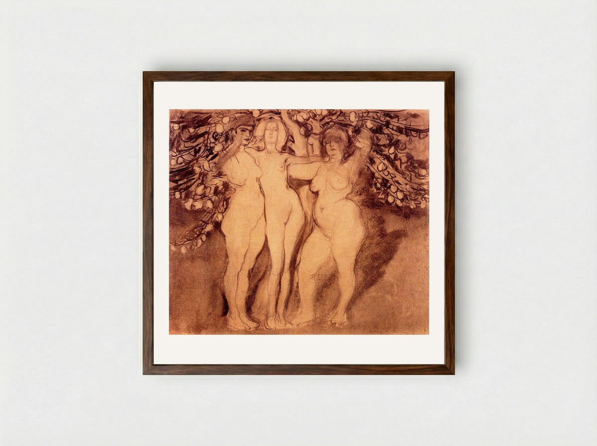 Study for "Autumn Sun" - Frantisek Kupka - Framed Print Dark Wood
