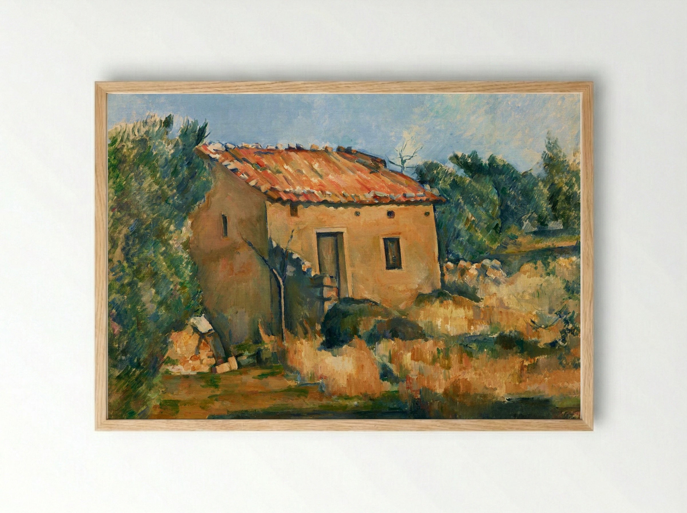 Abandoned House near Aix-en-Provence - Paul Cézanne - Framed Print Wood