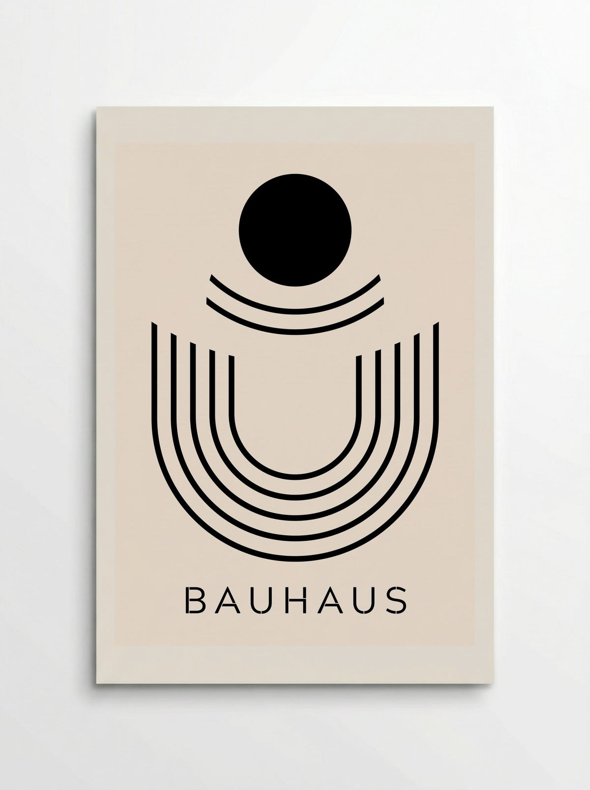 Bauhaus Arches and Orbit - Poster