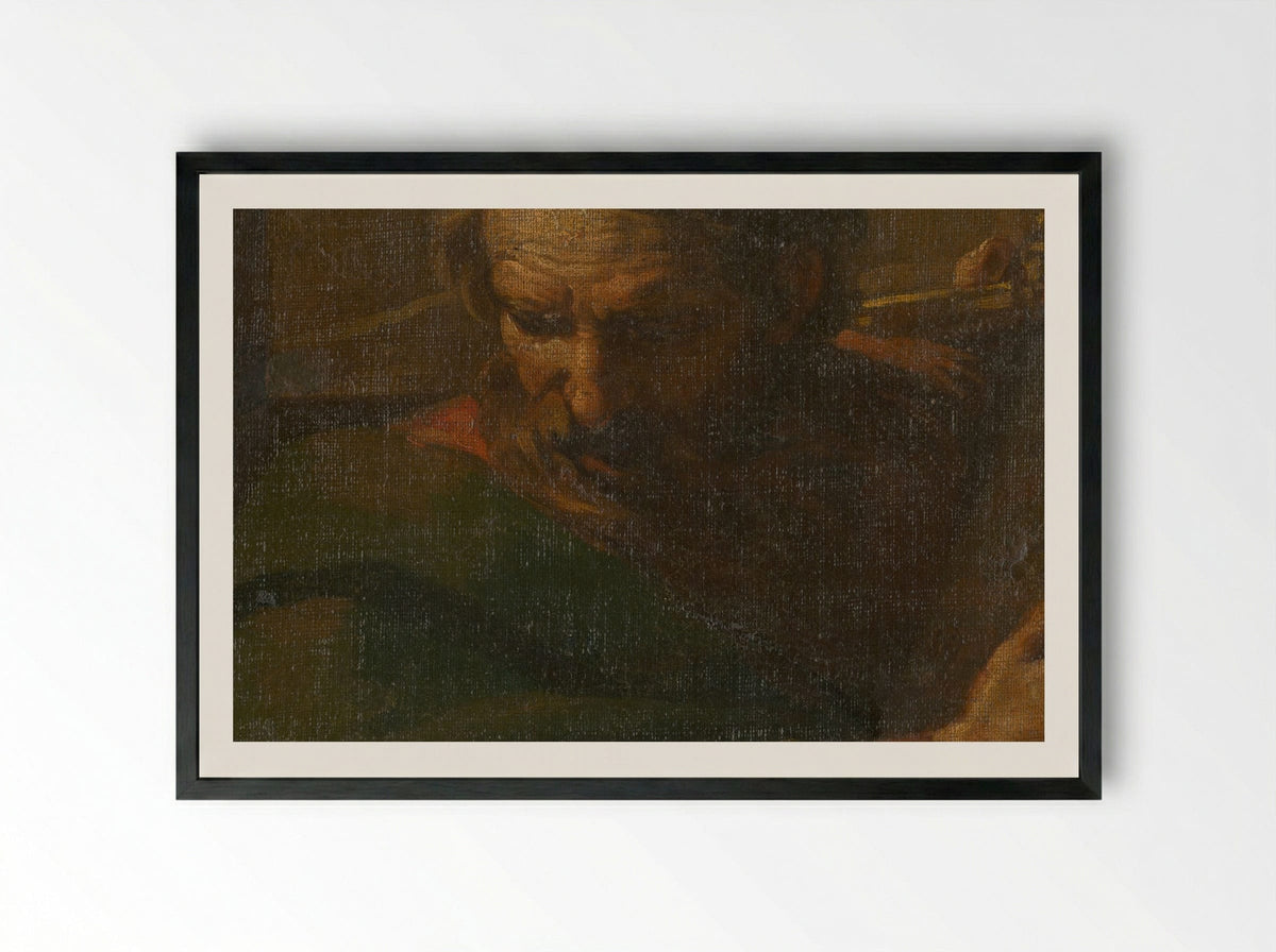 Saint Paul Reading - Rembrandt van Rijn - Framed Print Black