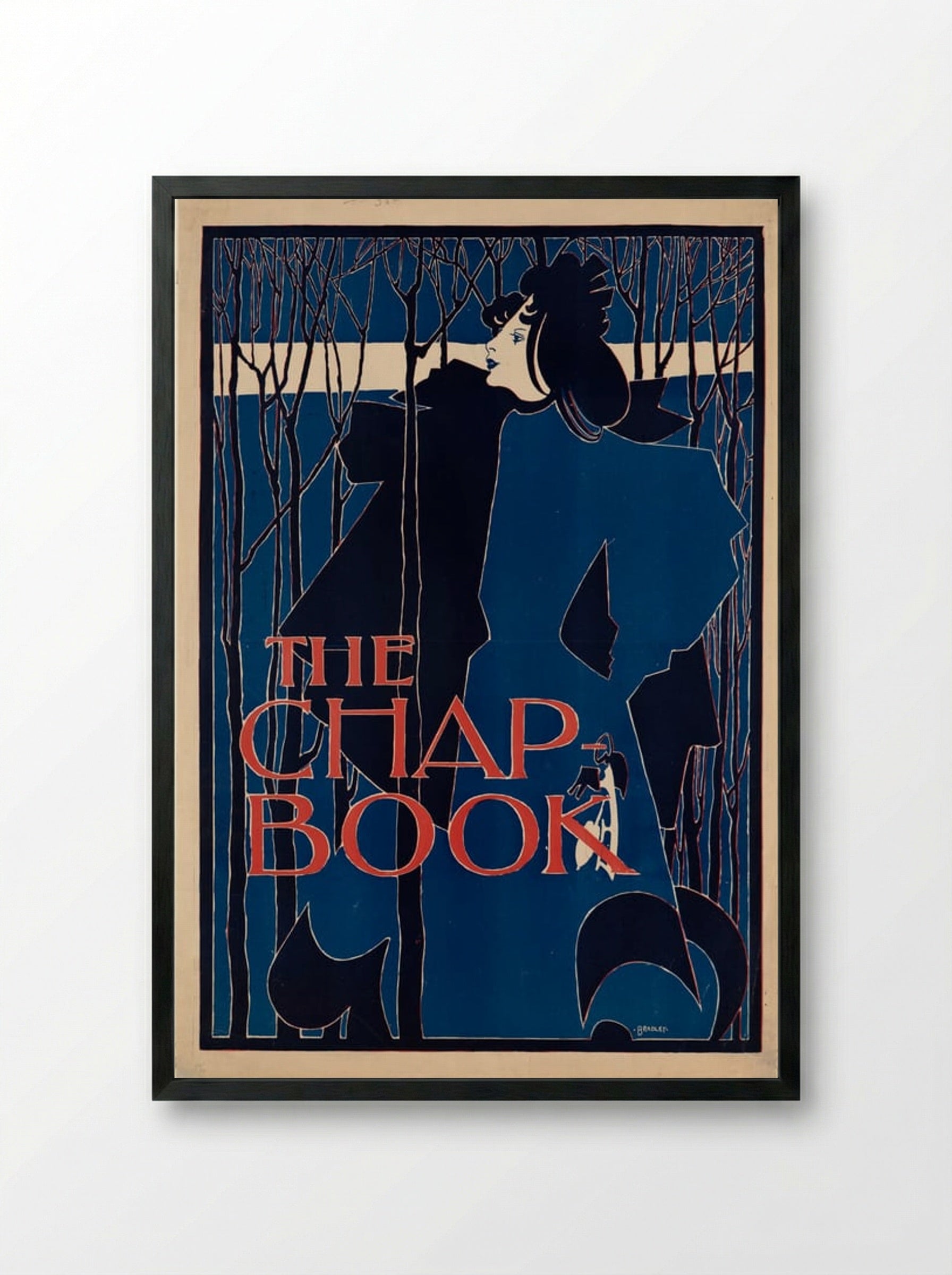 The Chap-Book - Will H. Bradley - Framed Print Black