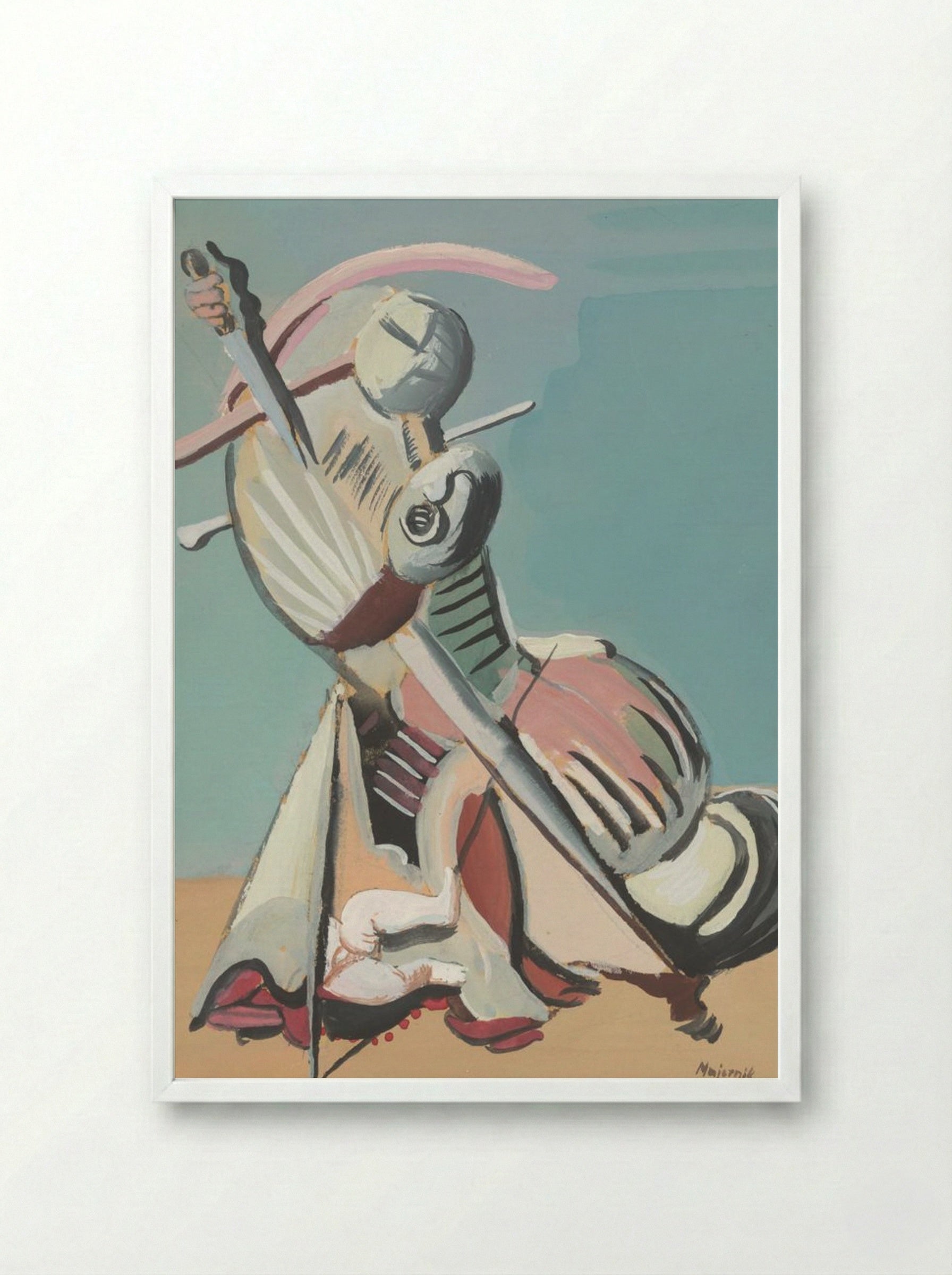 Massacre of the Innocents - Cyprián Majerník - Framed Print White