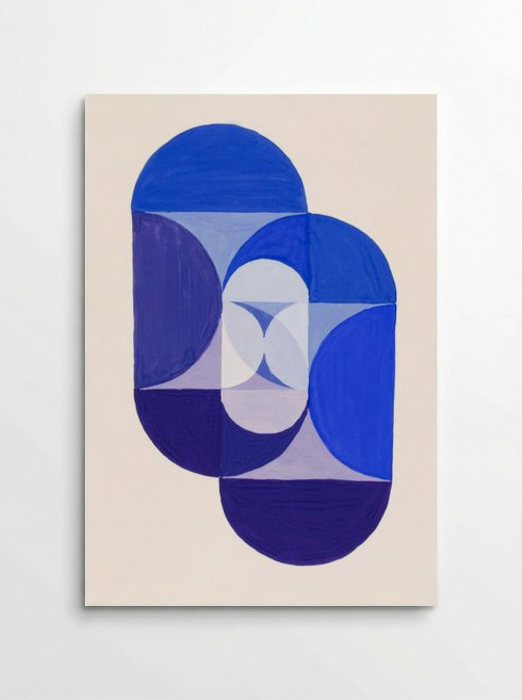 Key Blue (From the Series 'The Mathematical Basis of the Arts') - Joseph Schillinger - Poster