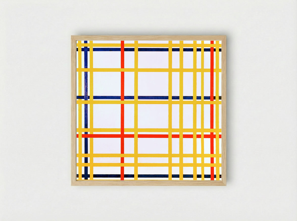 New York City I - Piet Mondrian - Framed Print Wood