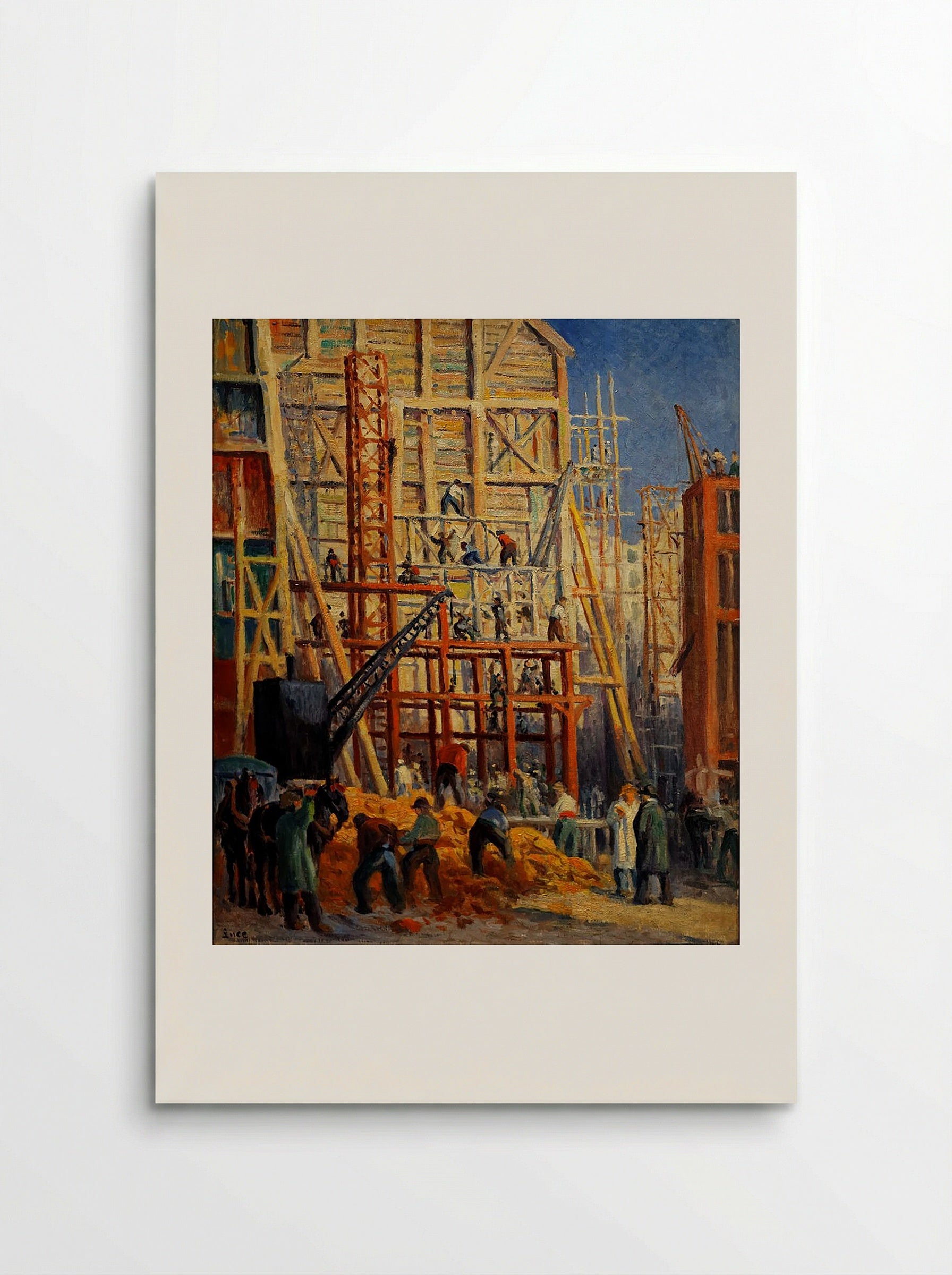 Le chantier - Maximilien Luce - Poster