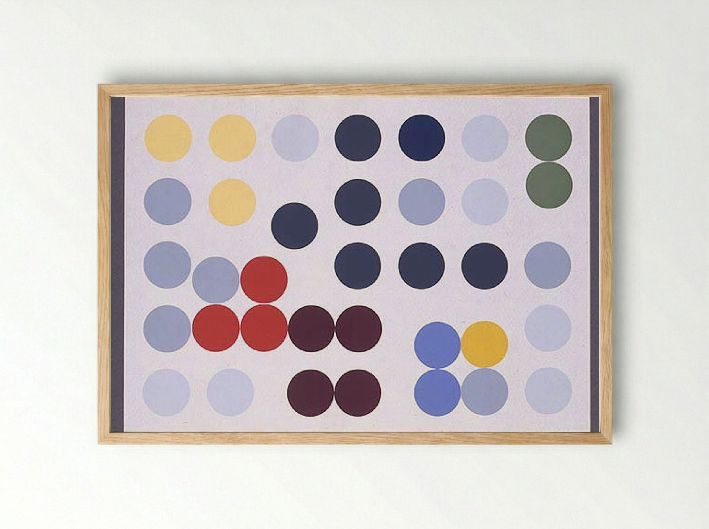 Composition dans un cercle - Sophie Taeuber-Arp - Framed Print Wood