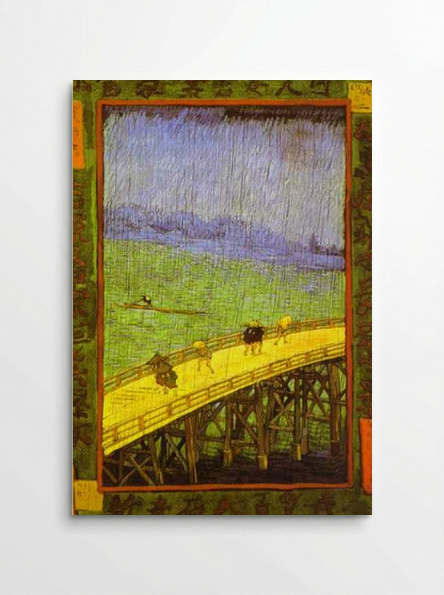 The Bridge in the Rain (after Hiroshige) - Vincent van Gogh - Poster