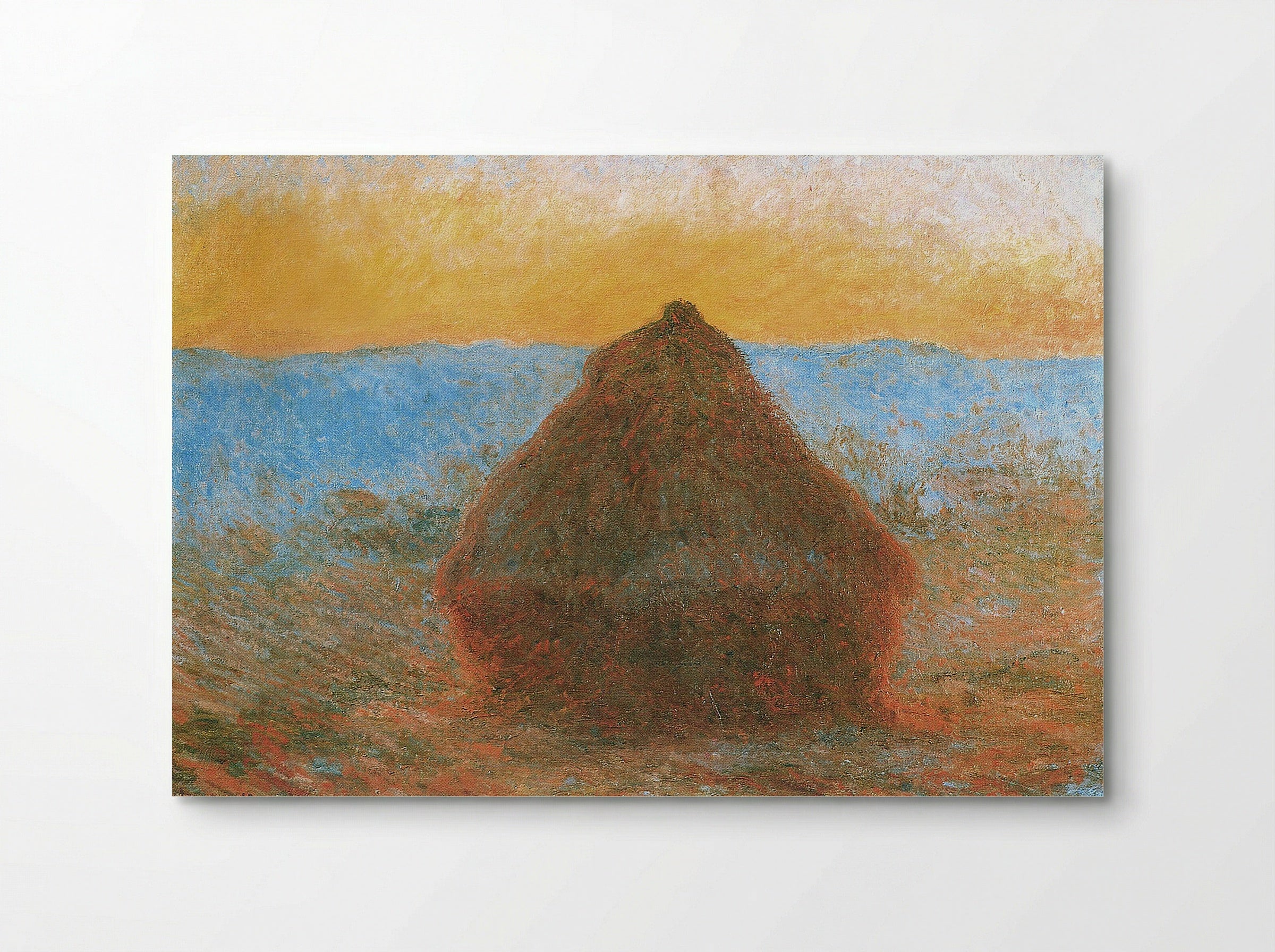 Grainstack, Sunset - Claude Monet - Poster