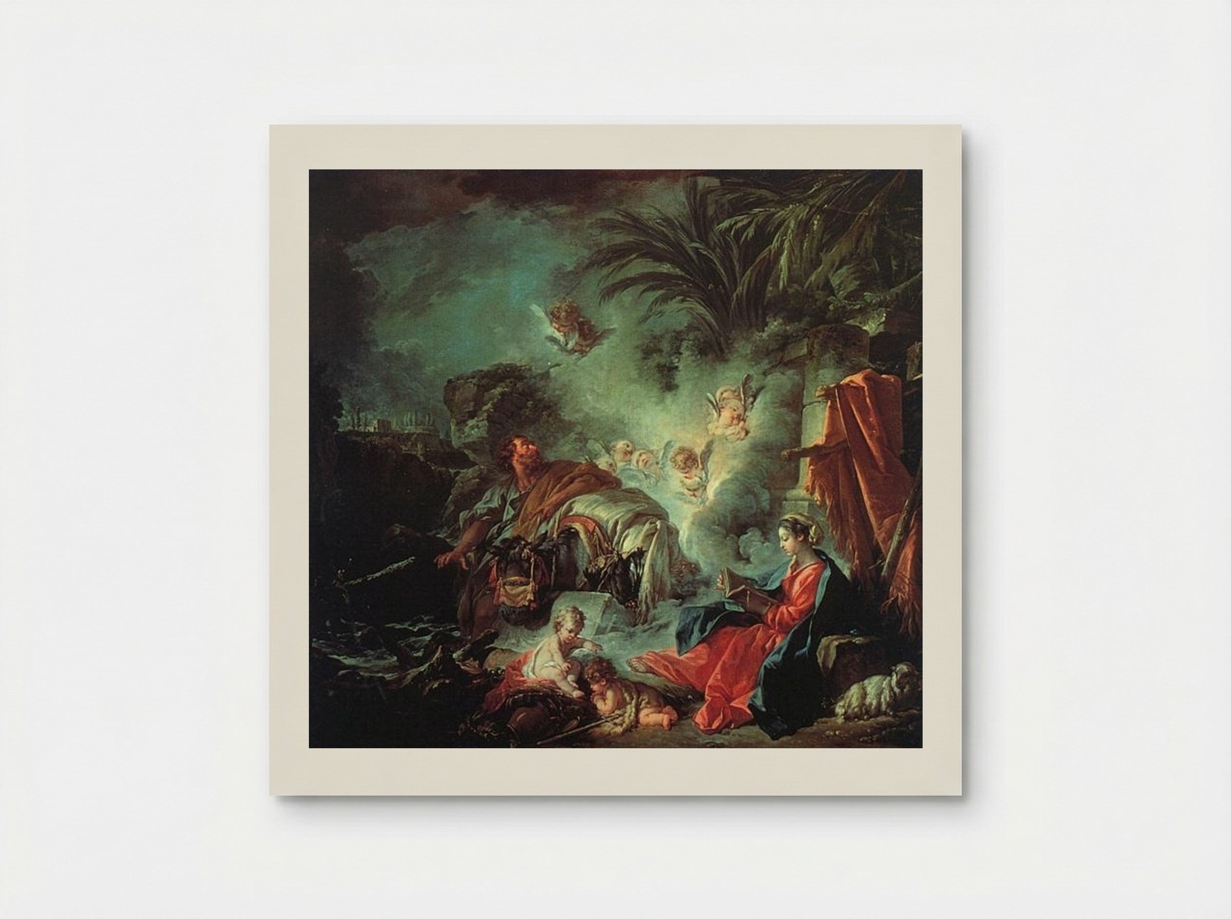The Rest on the Flight into Egypt - François Boucher - Poster