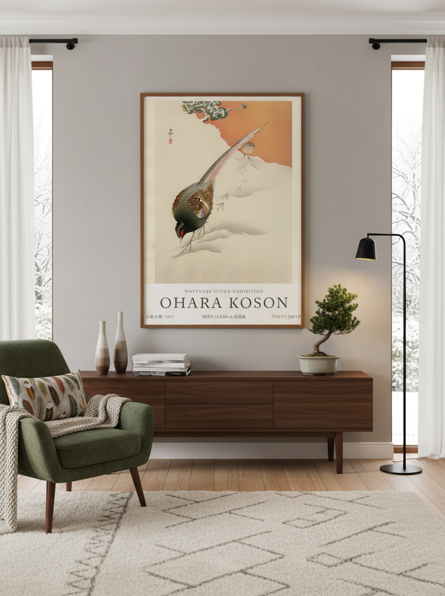 A Pair Of Pheasants In The Snow - Ohara Koson - Lifestyle