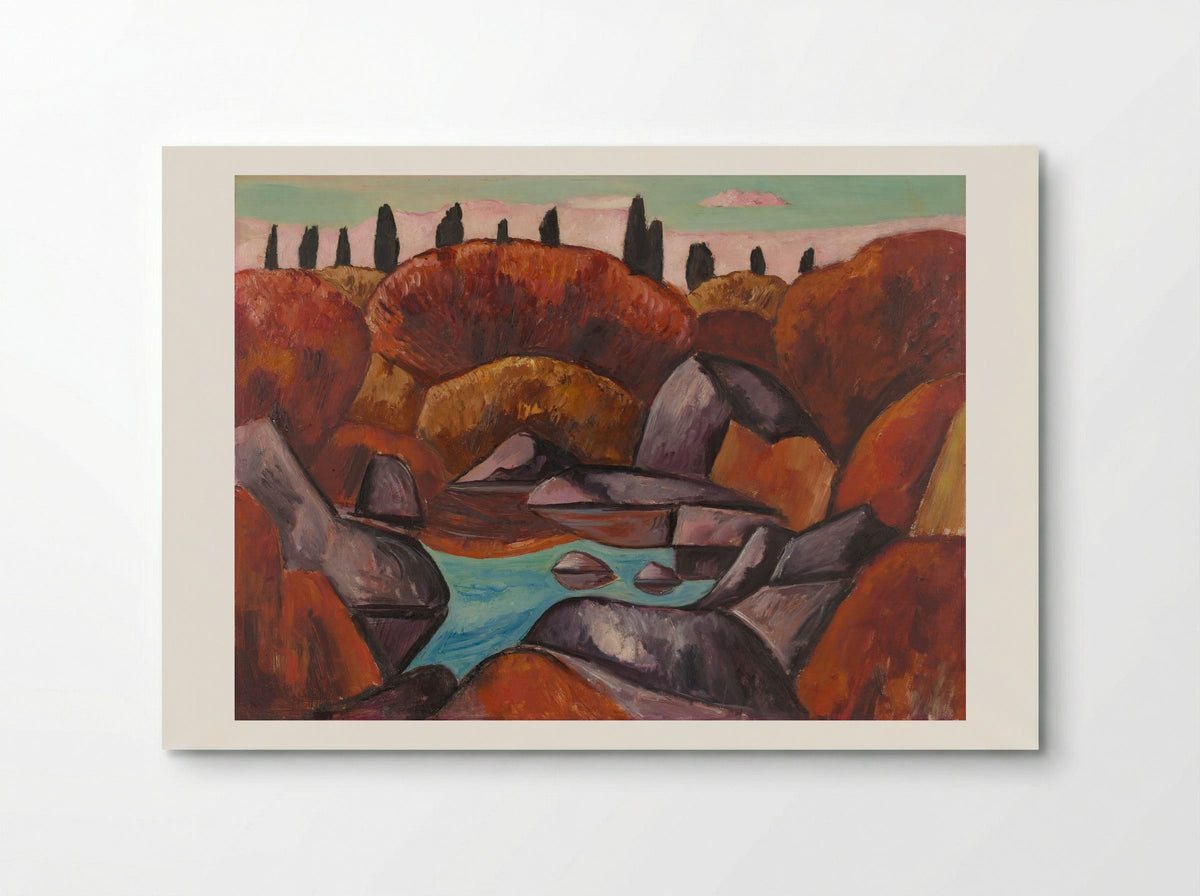 Flaming Pool, Dogtown - Marsden Hartley - Poster