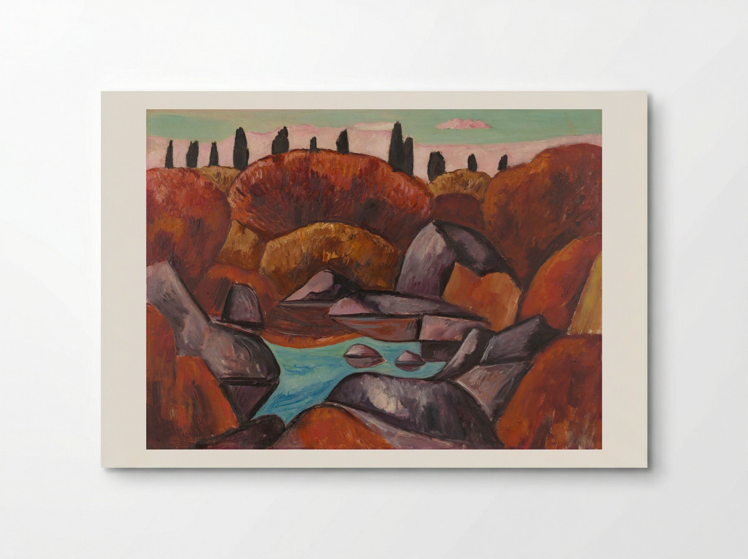 Flaming Pool, Dogtown - Marsden Hartley - Poster