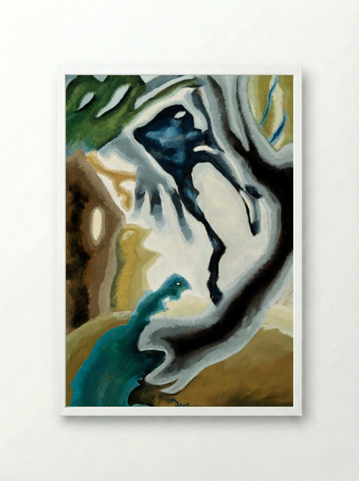 Barnyard Fantasy - Arthur Dove - Framed Print White