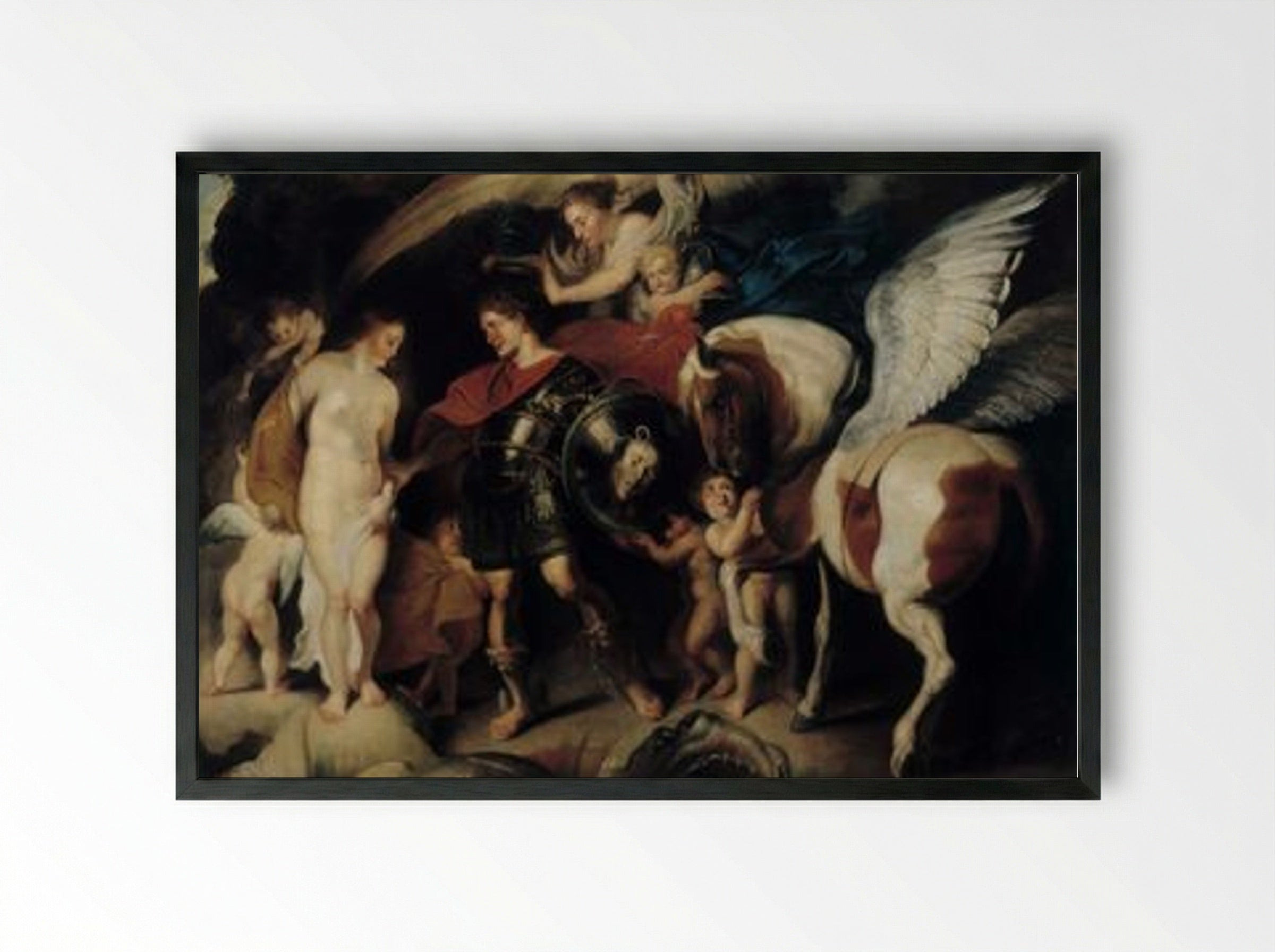 Perseus and Andromeda - Peter Paul Rubens - Framed Print Black