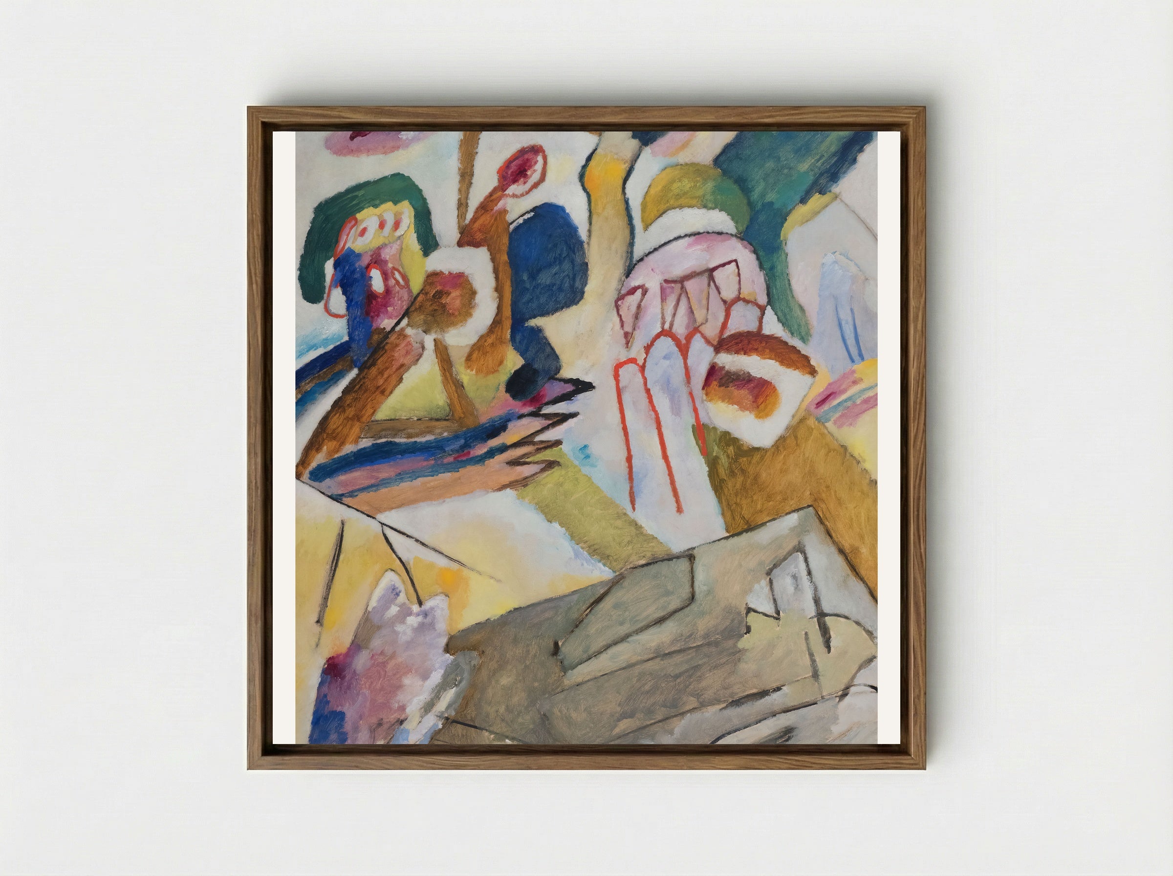 Improvisation 18 - Wassily Kandinsky - Framed Canvas Wood