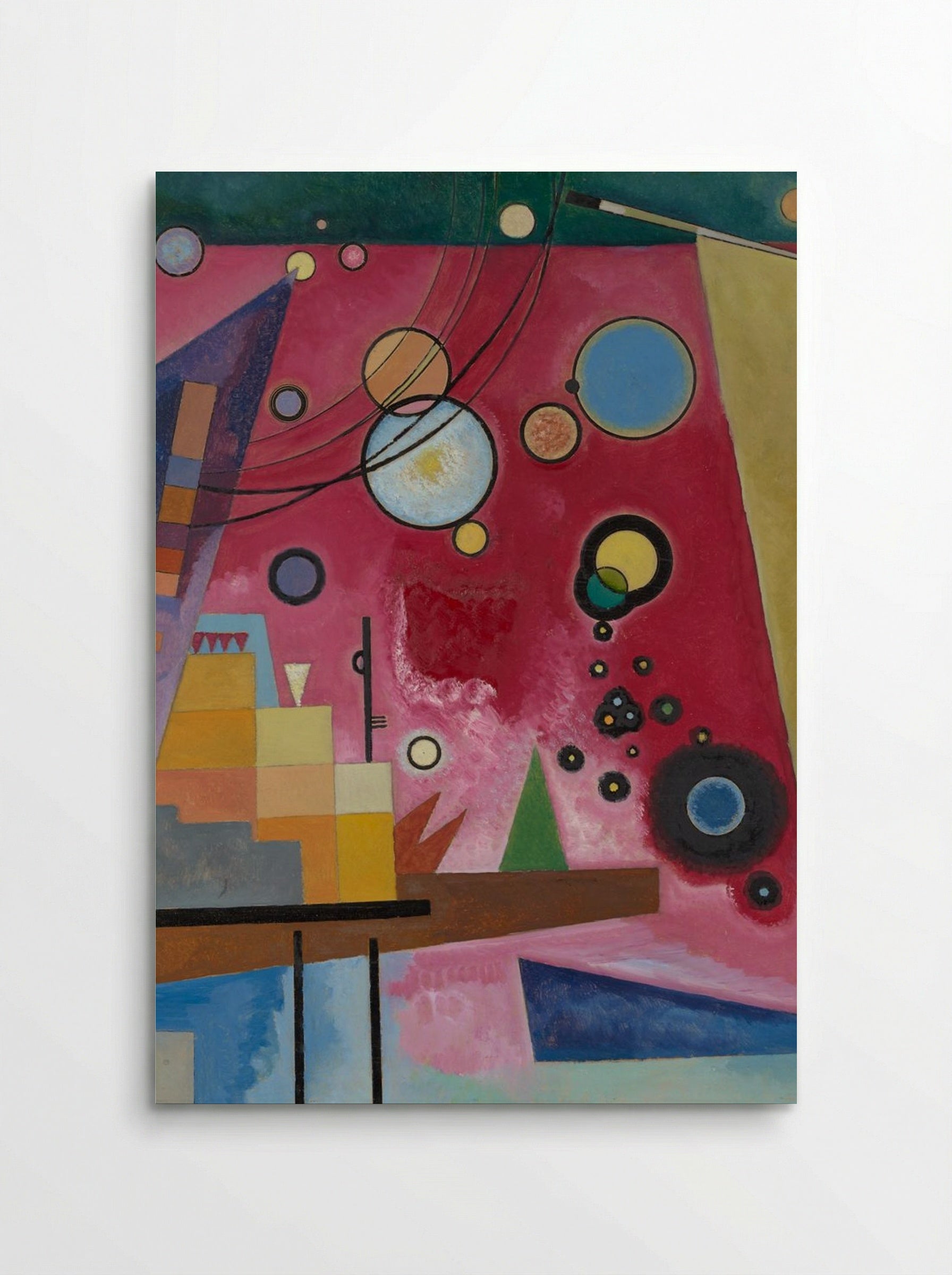 Heavy Red - Wassily Kandinsky - Poster