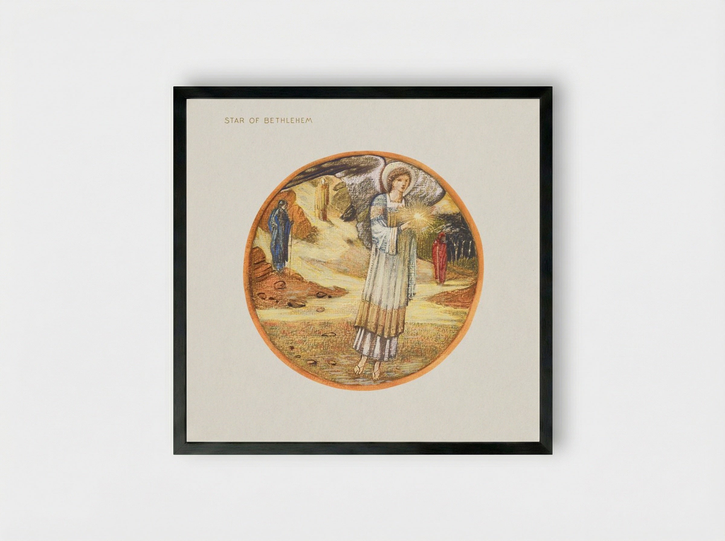 Star of Bethlehem - Edward Burne-Jones - Framed Print Black