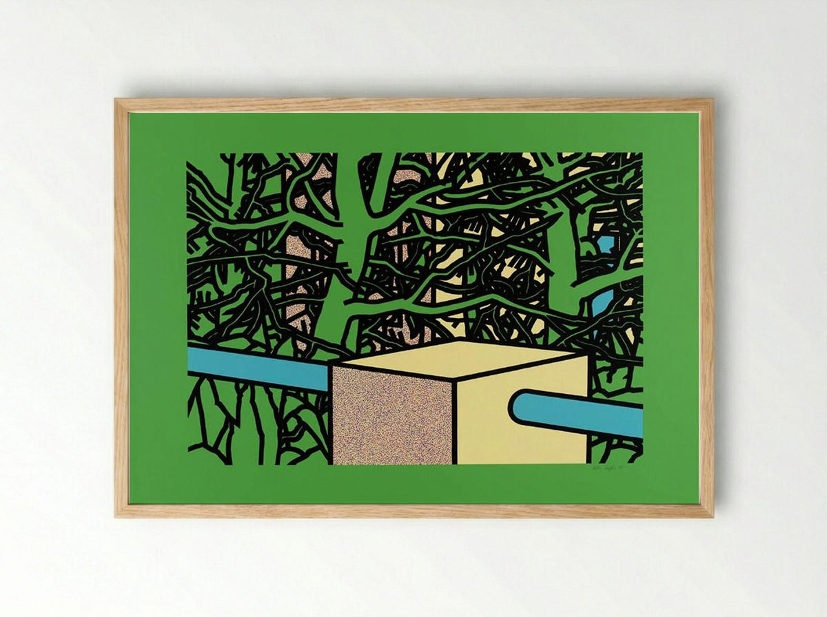 Garden with Pines - Patrick Caulfield - Framed Print Wood