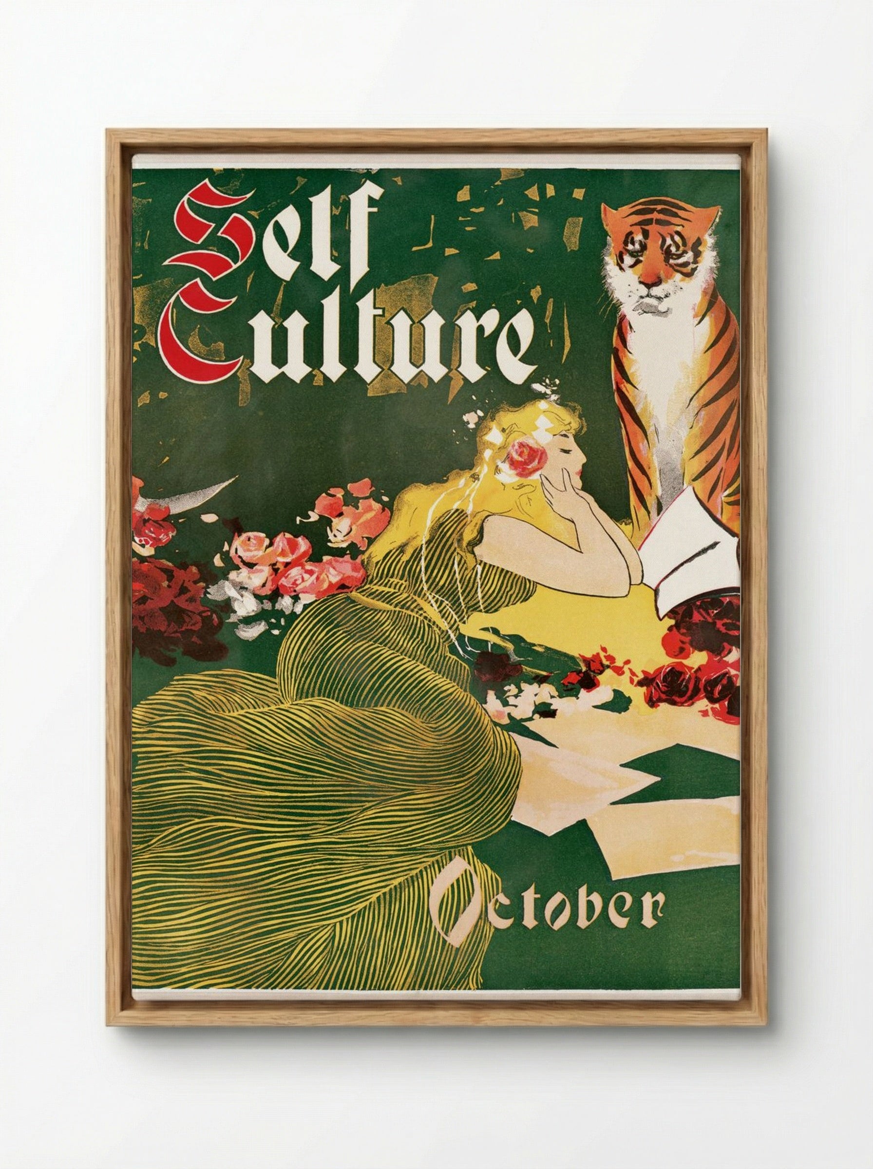 Self Culture, October - Fine Art Print - Framed Canvas Wood