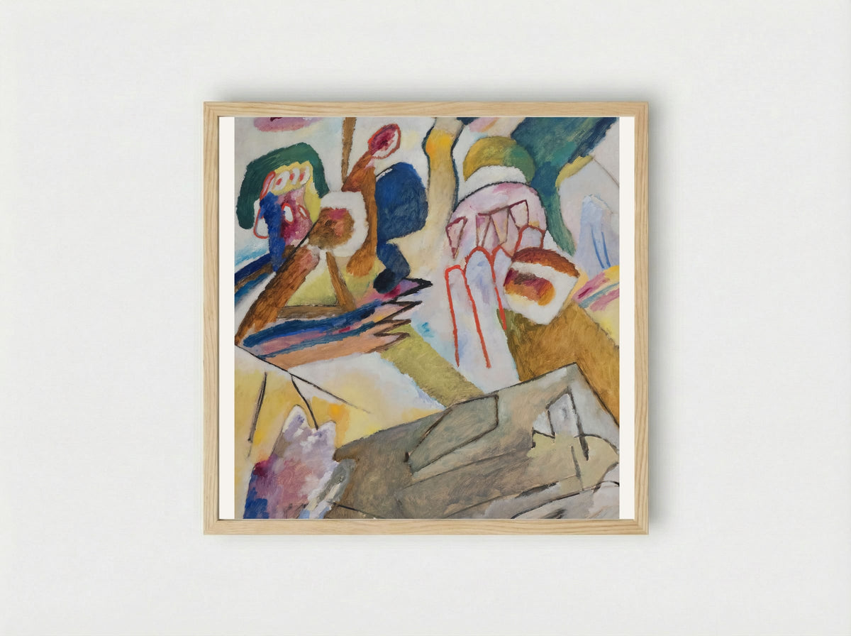 Improvisation 18 - Wassily Kandinsky - Framed Print Wood