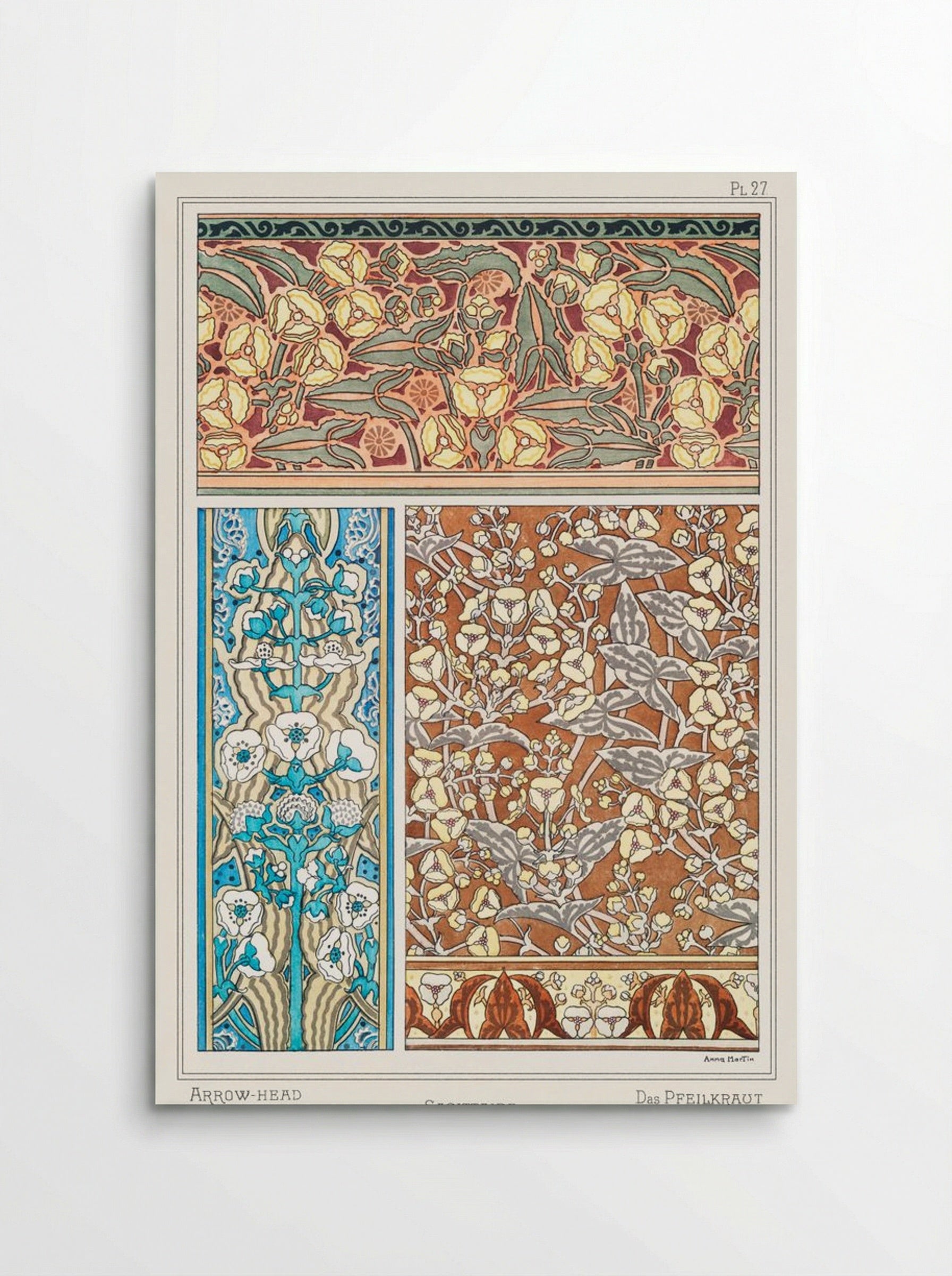 Sagittaire (Arrowhead) from La Plante et ses Applications ornementales - Maurice Pillard Verneuil - Poster