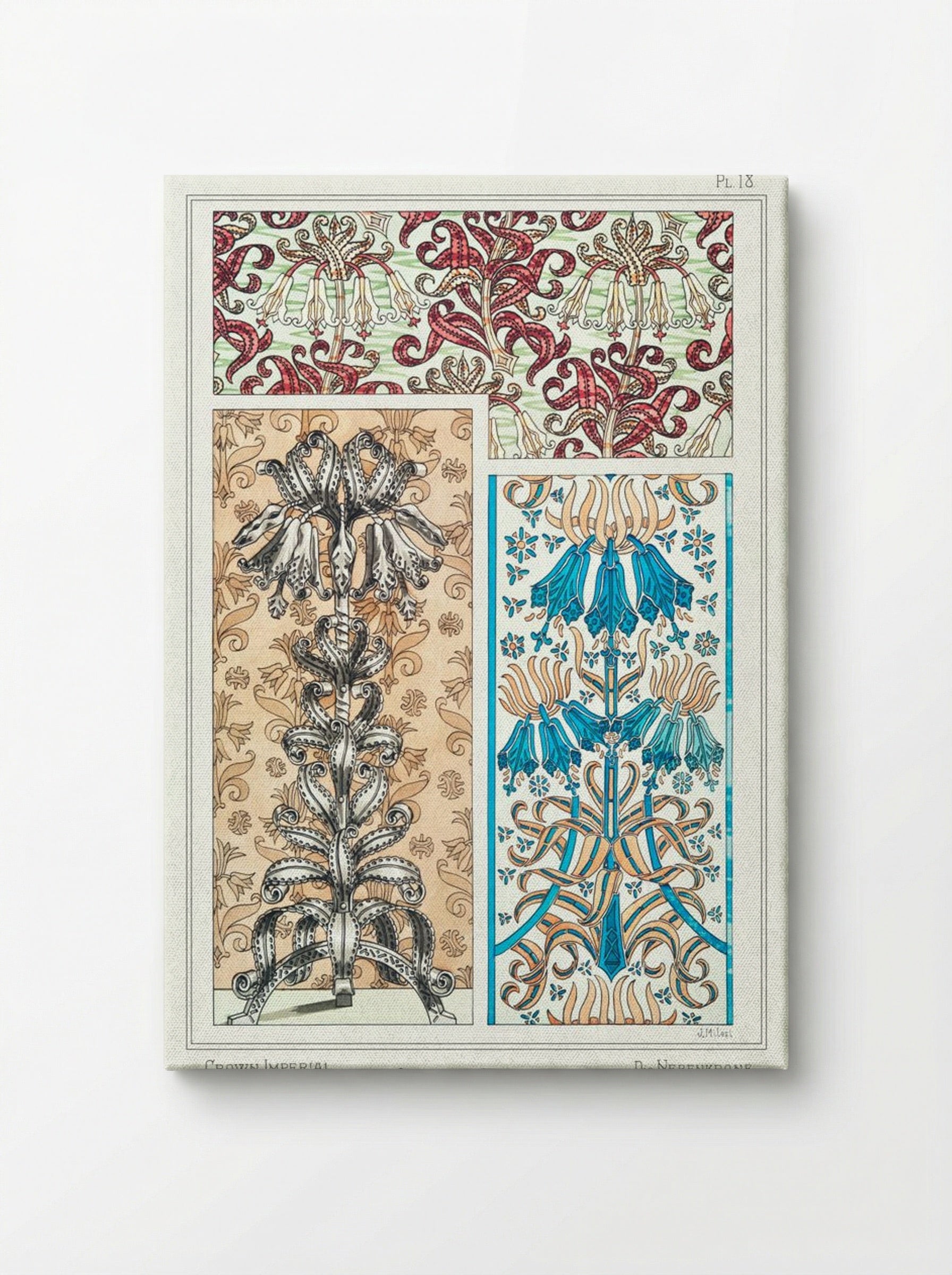 Couronne Impériale (Crown Imperial) from La Plante et ses Applications ornementales - Maurice Pillard Verneuil - Canvas