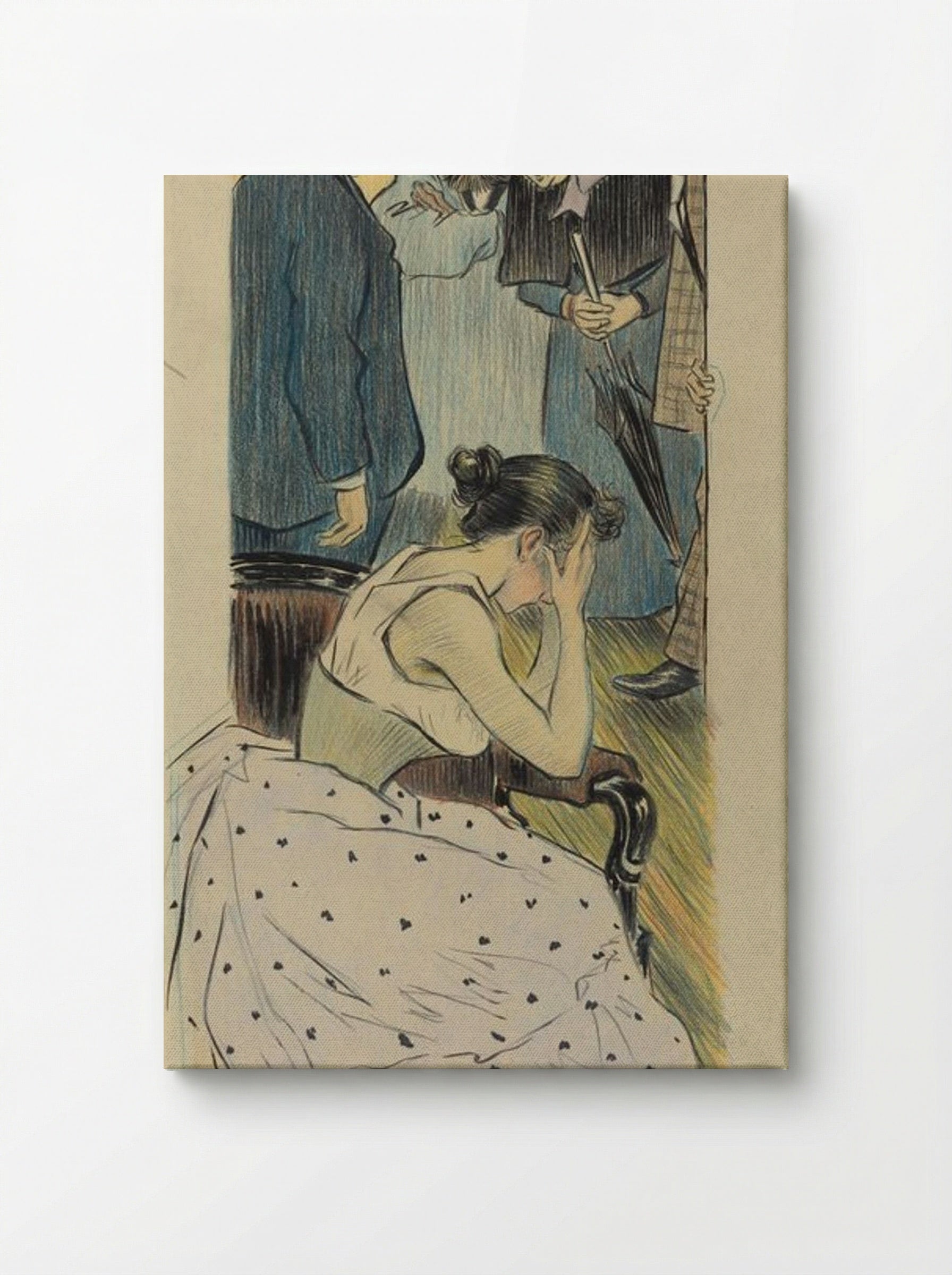 Sa famille (chanson) - Théophile Alexandre Steinlen - Canvas